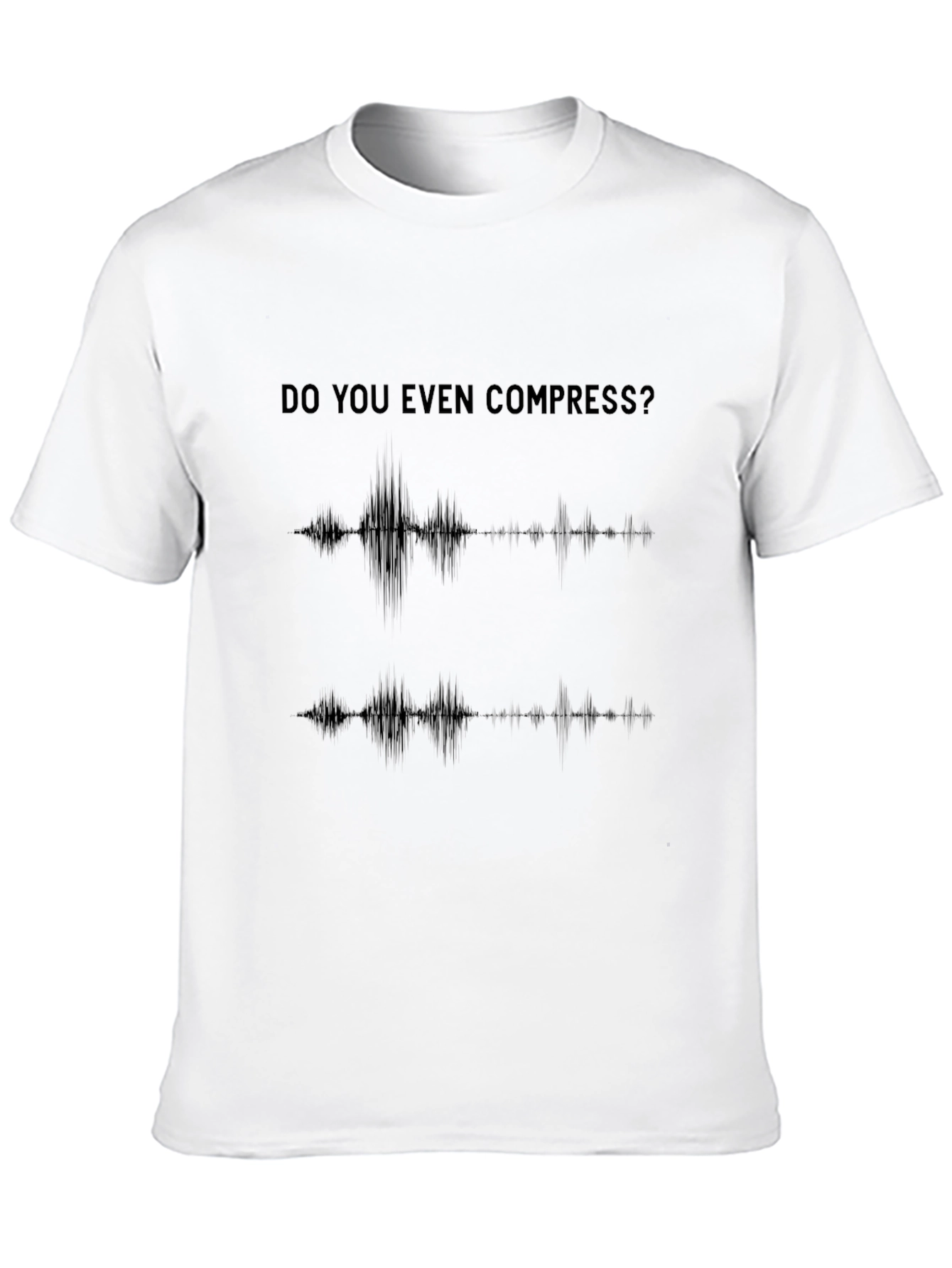 Do You Even Compress? Black Graphic Tee
