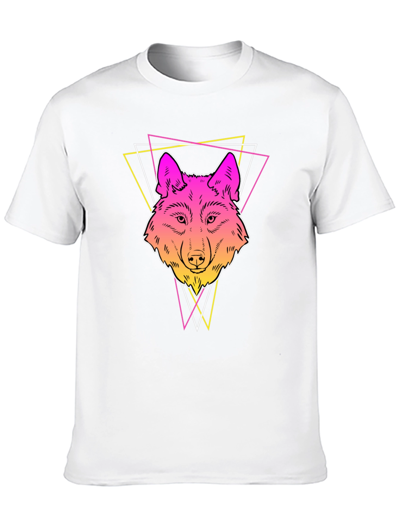 Neon Wolf Graphic Tee - Stylish Mens Black T-Shirt