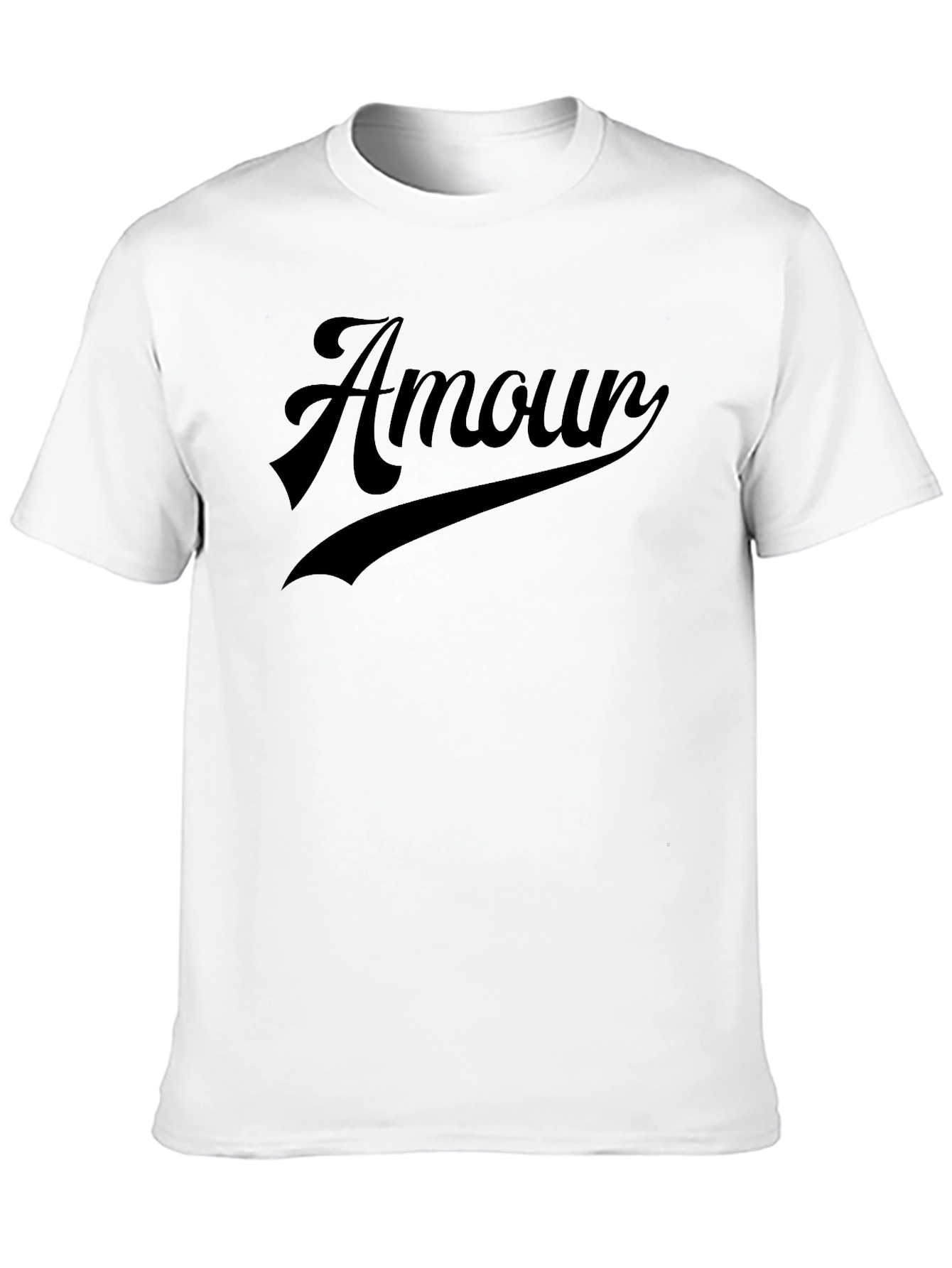 Amour Graphic Tee - Stylish Black T-Shirt