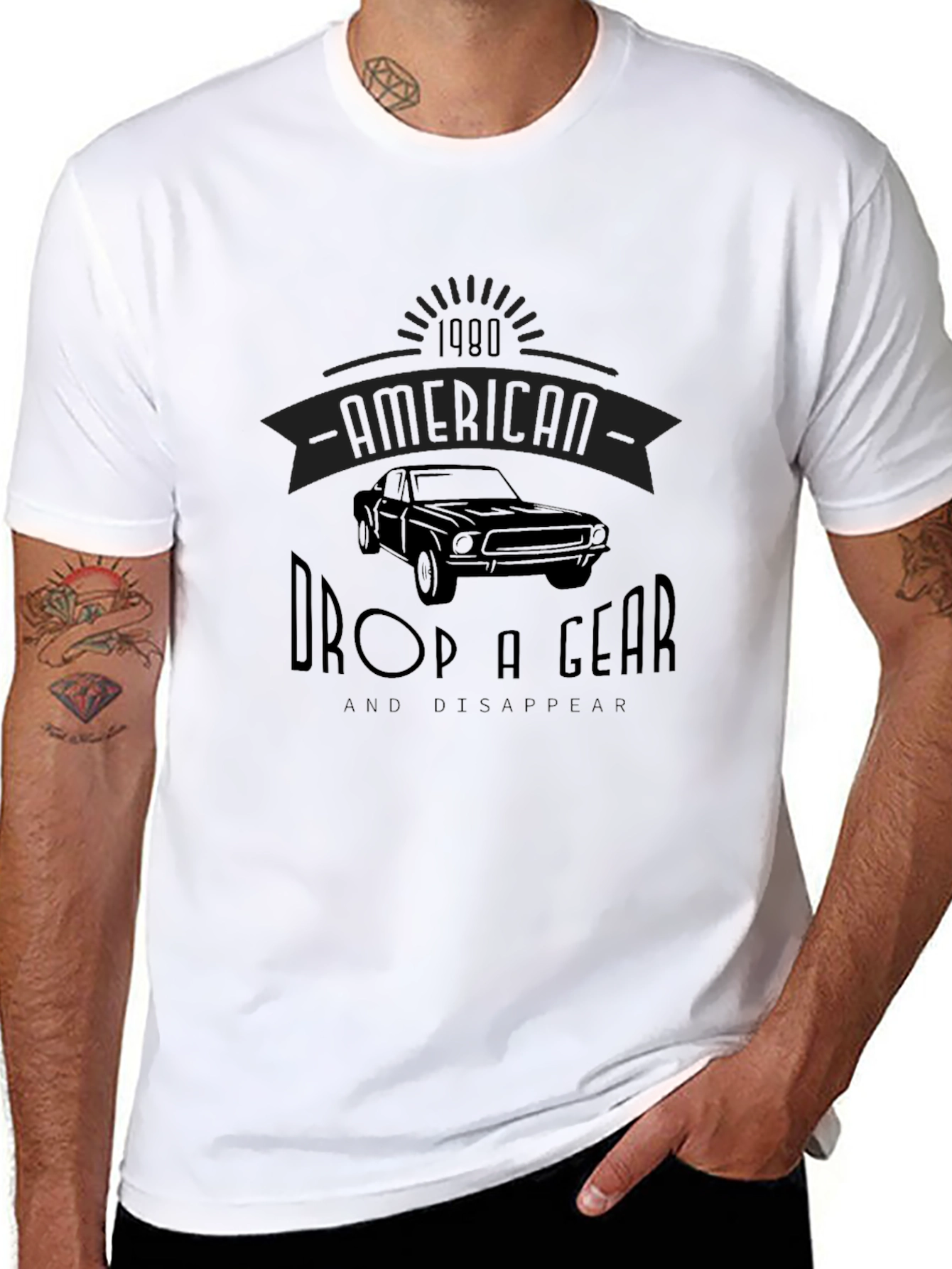 American Muscle Car Graphic Tee