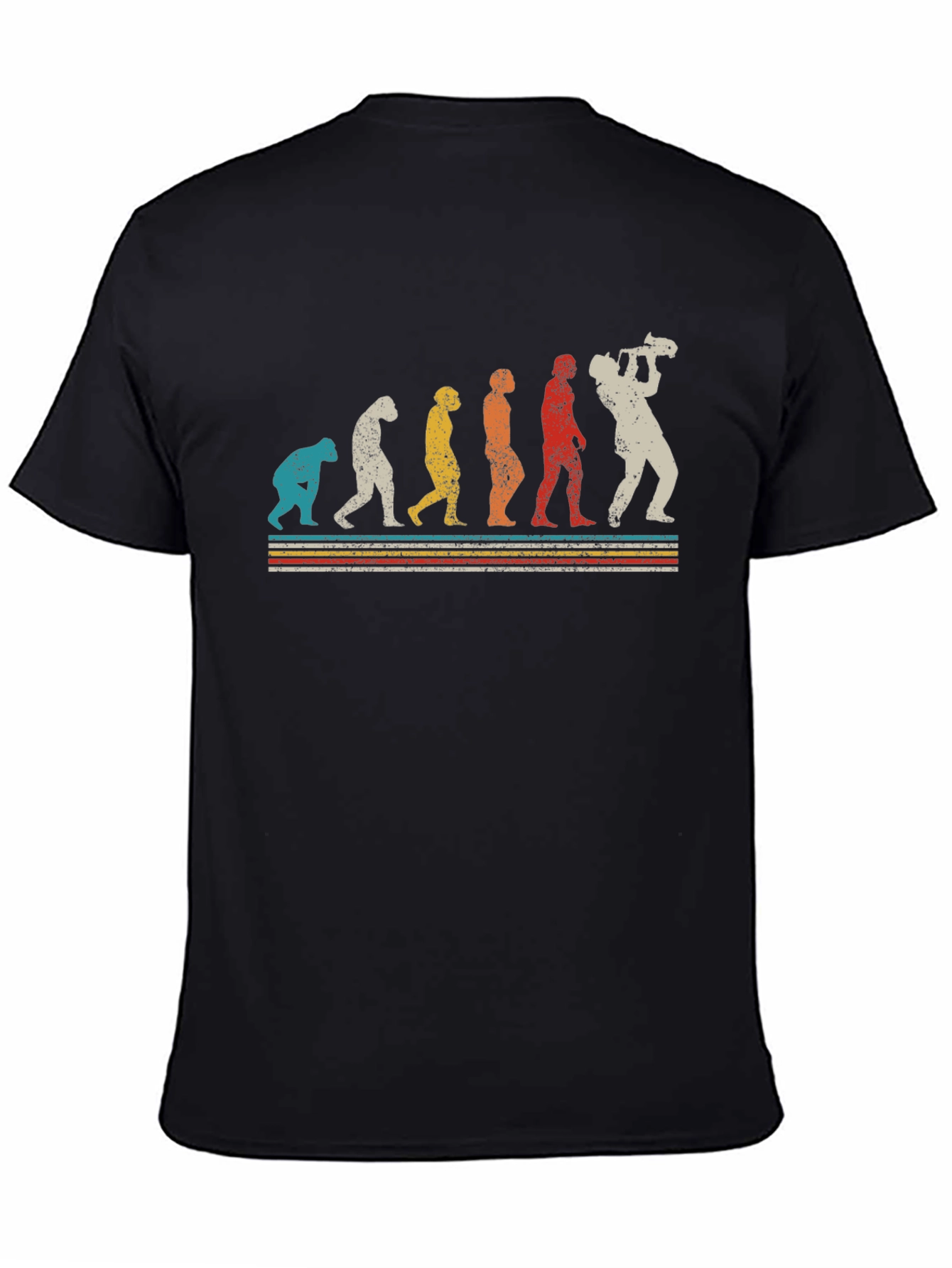 Evolution of the Cameraman Black T-Shirt