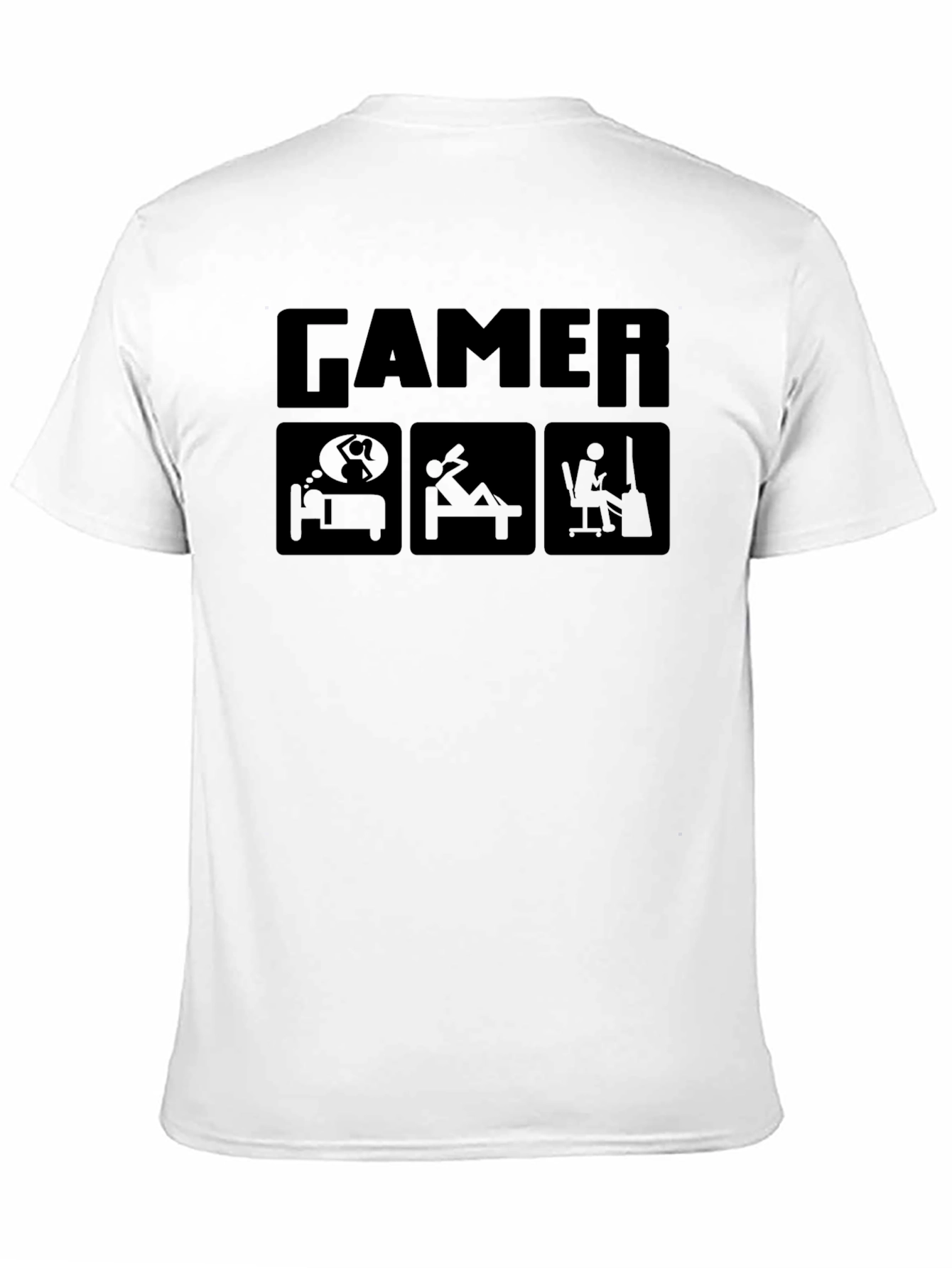 Gamer Lifestyle Black Graphic T-Shirt