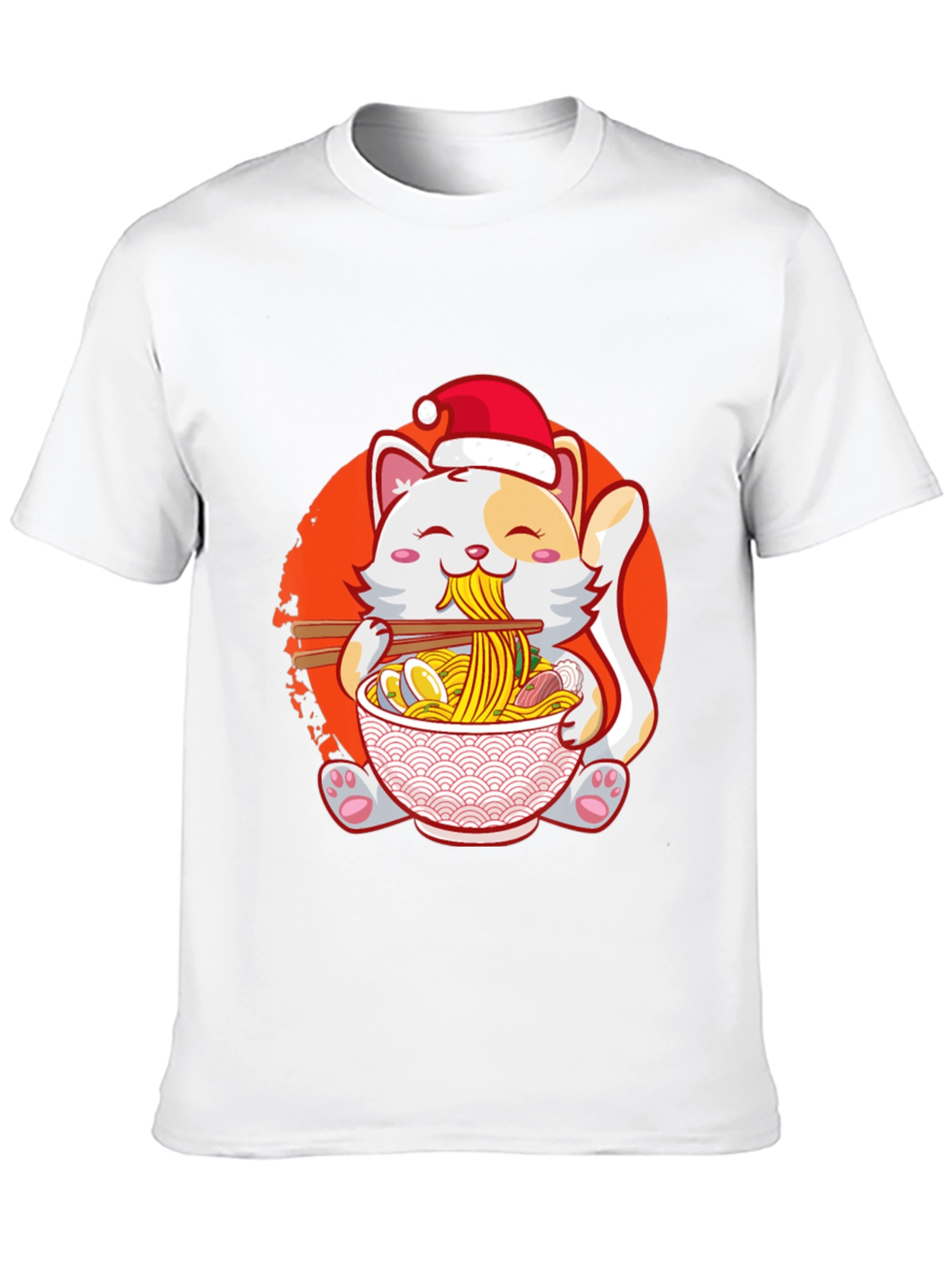 Ramen Cat Christmas T-Shirt