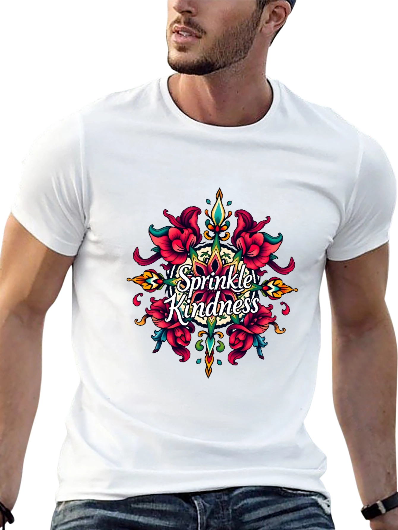 Sprinkle Kindness Black T-Shirt