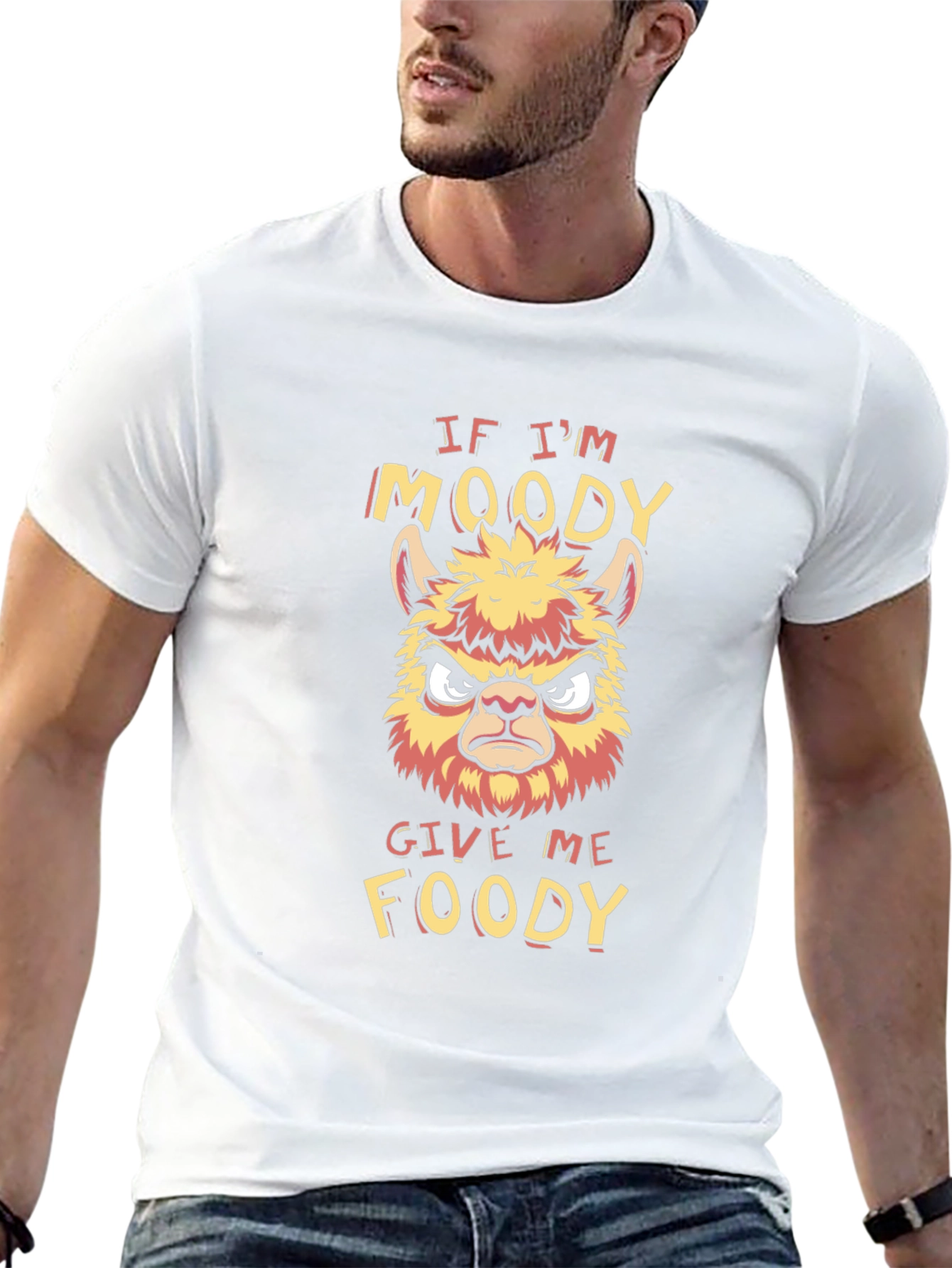 Moody Llama Graphic T-Shirt - Funny & Unique