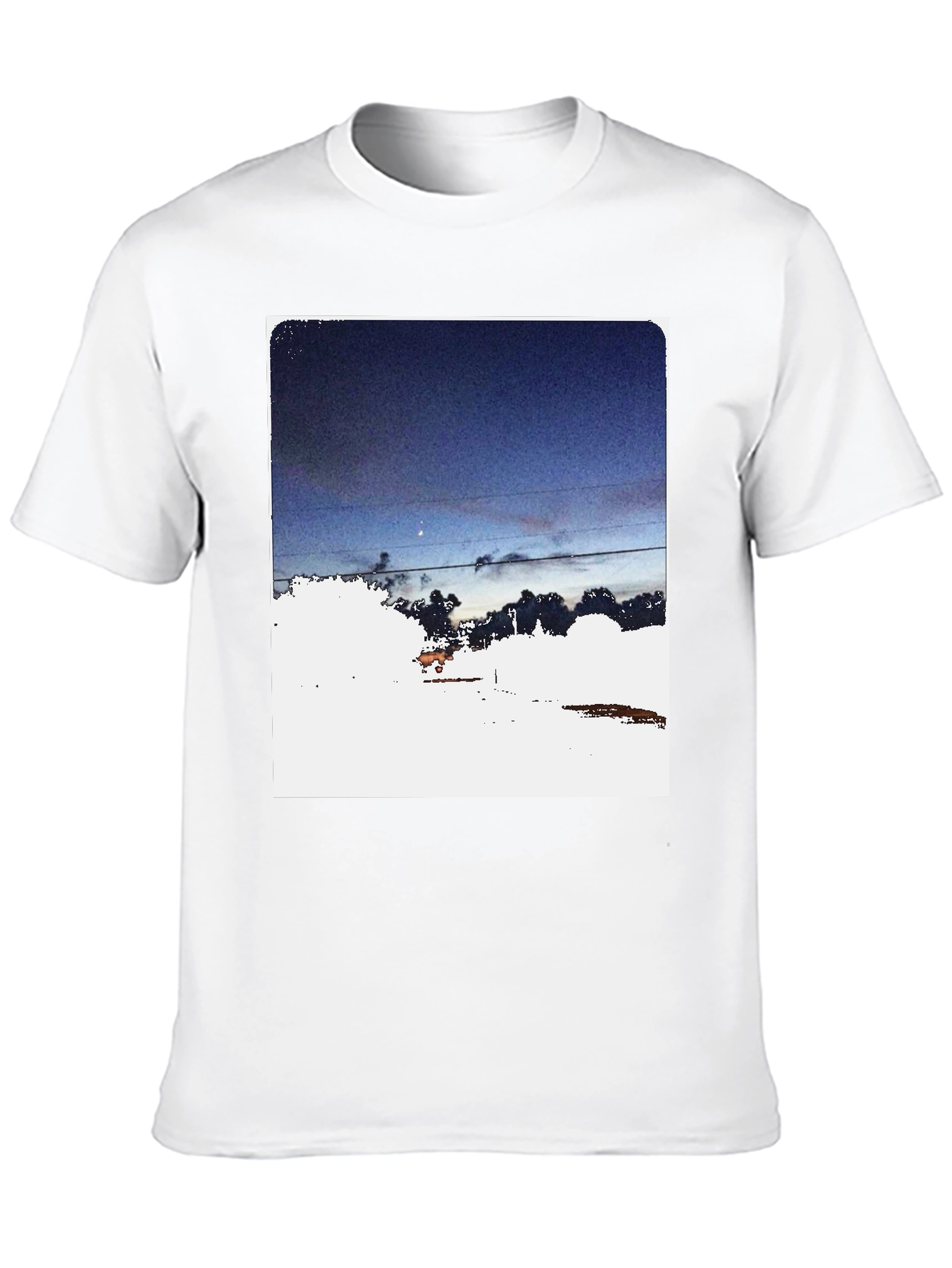 Night Sky Graphic Tee - Dark Aesthetic T-Shirt