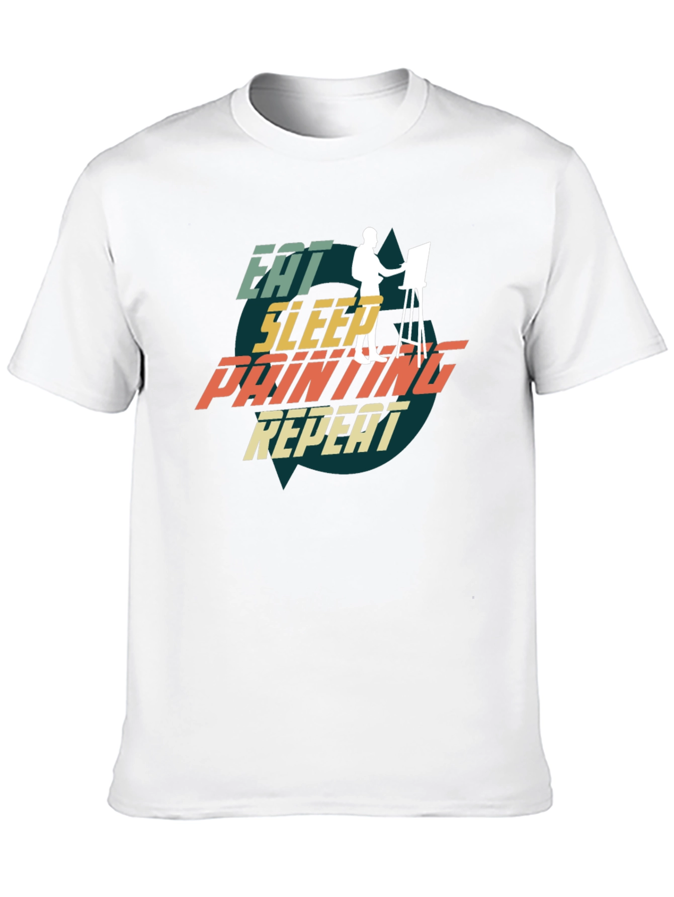 Eat Sleep Painting Repeat Graphic Tee