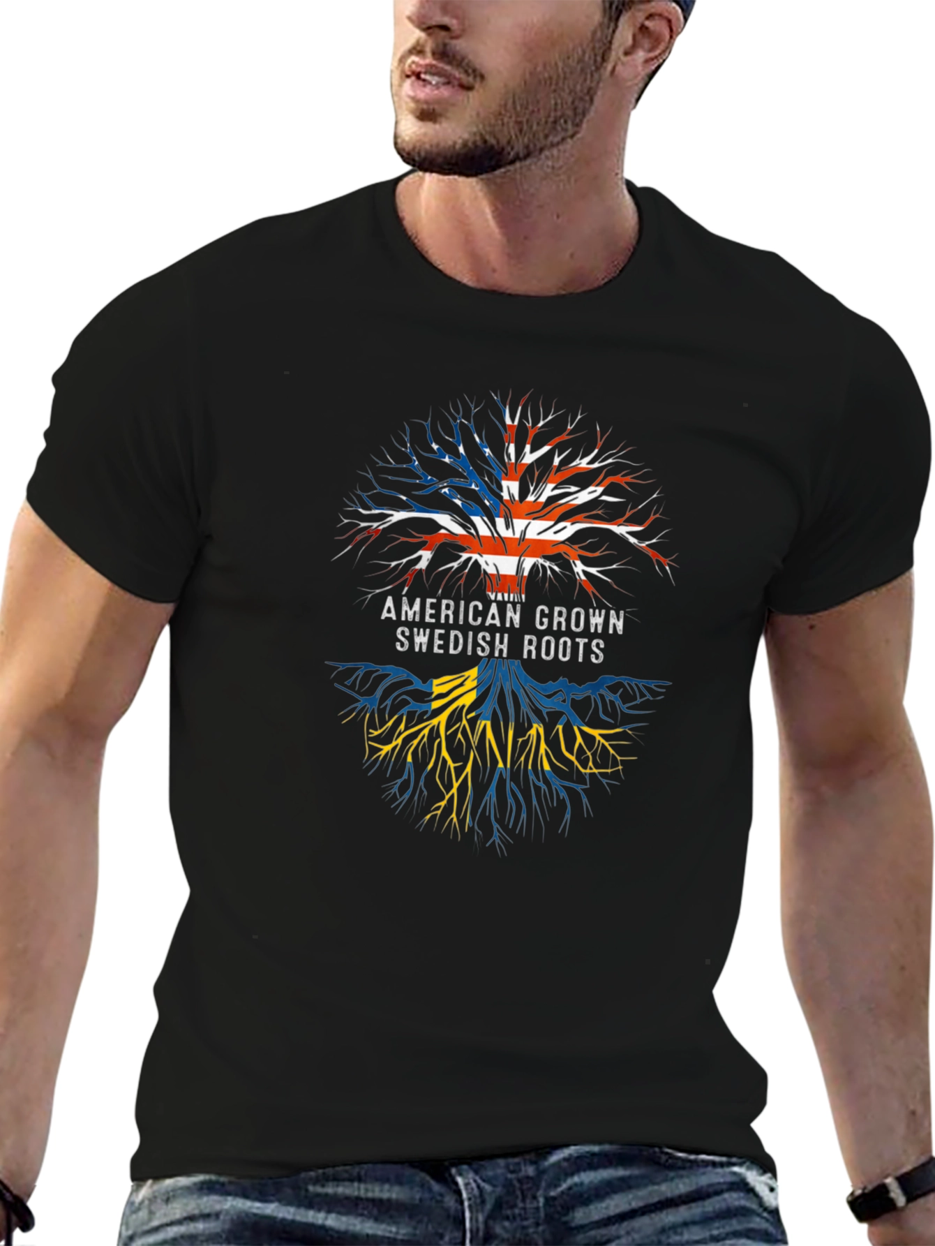 American Grown Swedish Roots Graphic Tee