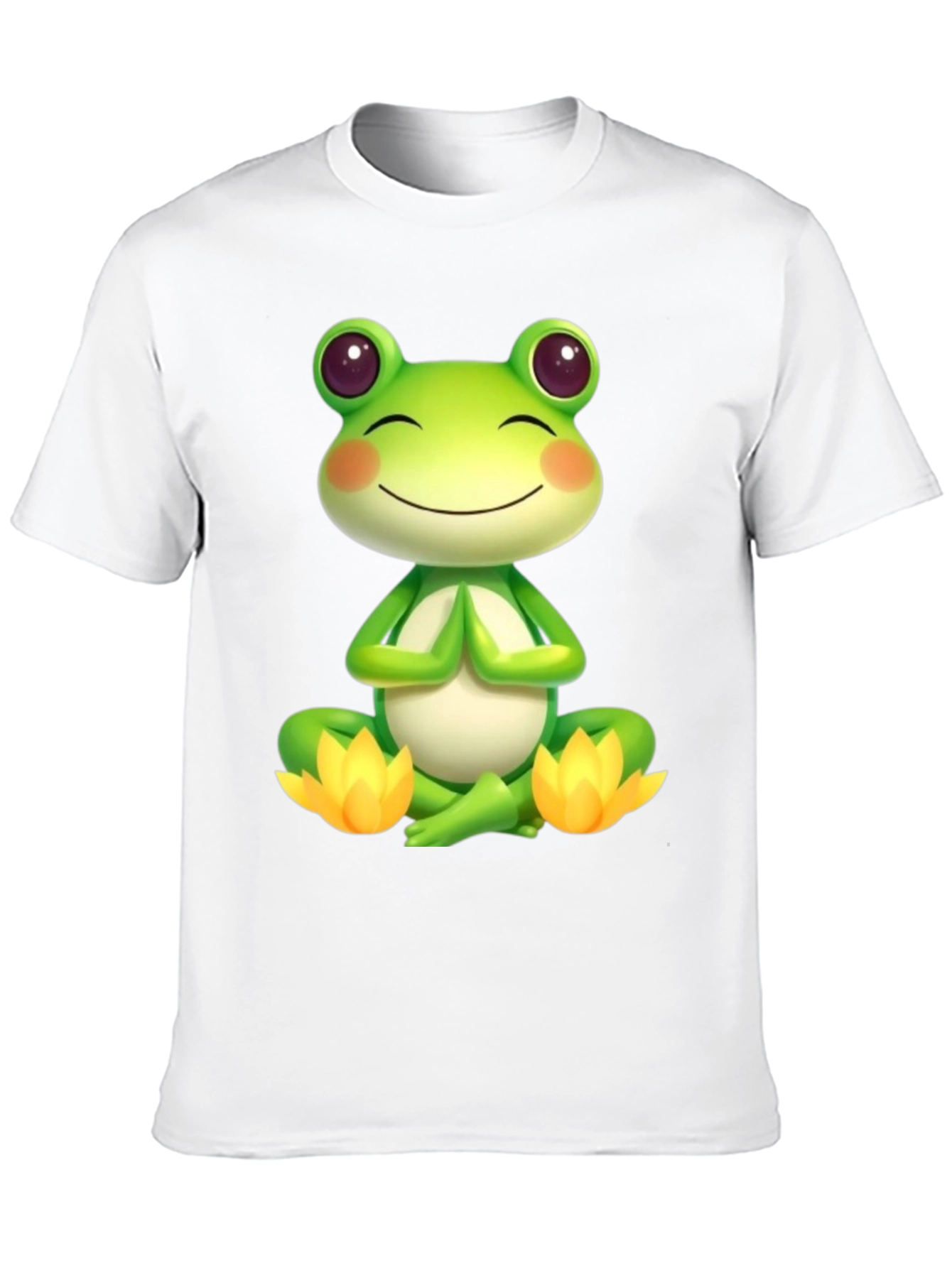Meditating Frog T-Shirt - Zen Vibes