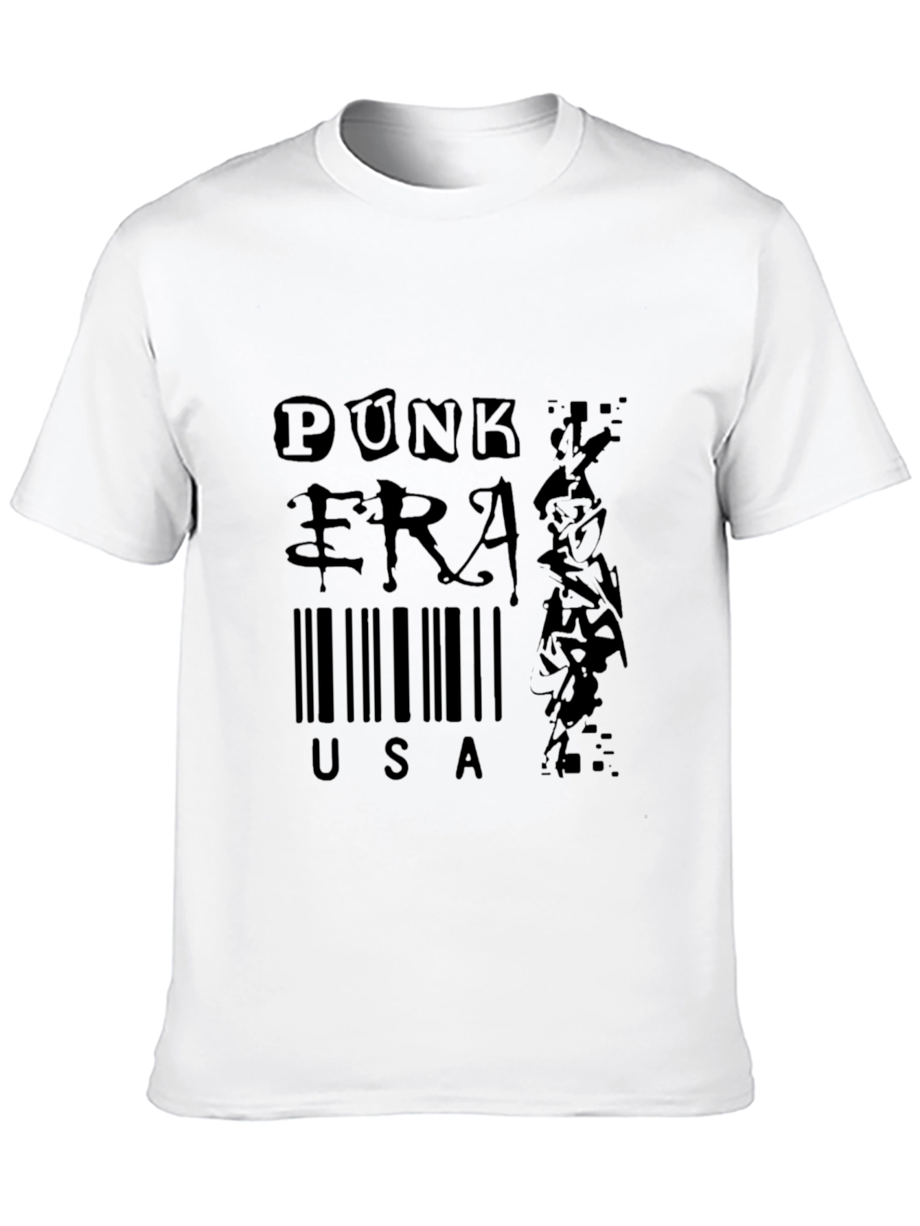 Punk Era USA Black Graphic T-Shirt