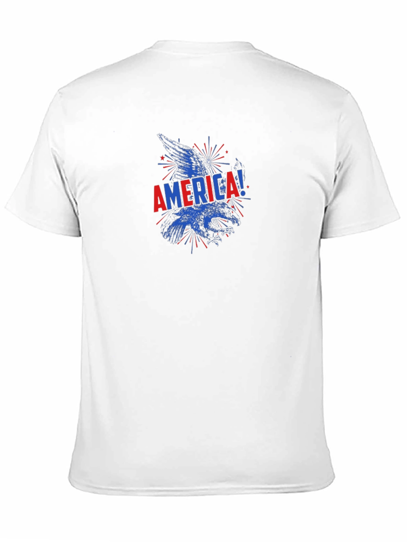 America Patriotic Eagle Graphic T-Shirt
