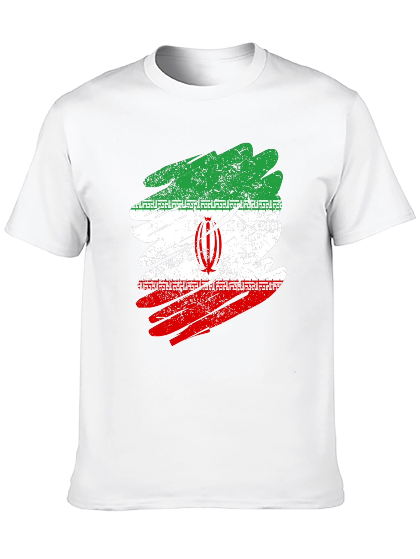 Iran Flag Distressed T-Shirt - Graphic Tee