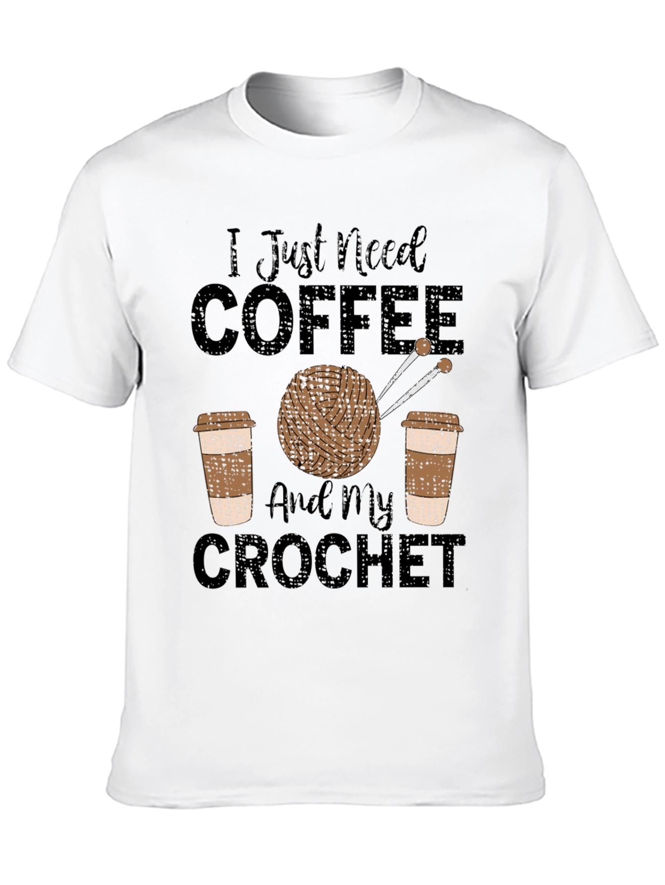 Coffee & Crochet T-Shirt - Hobby Tee
