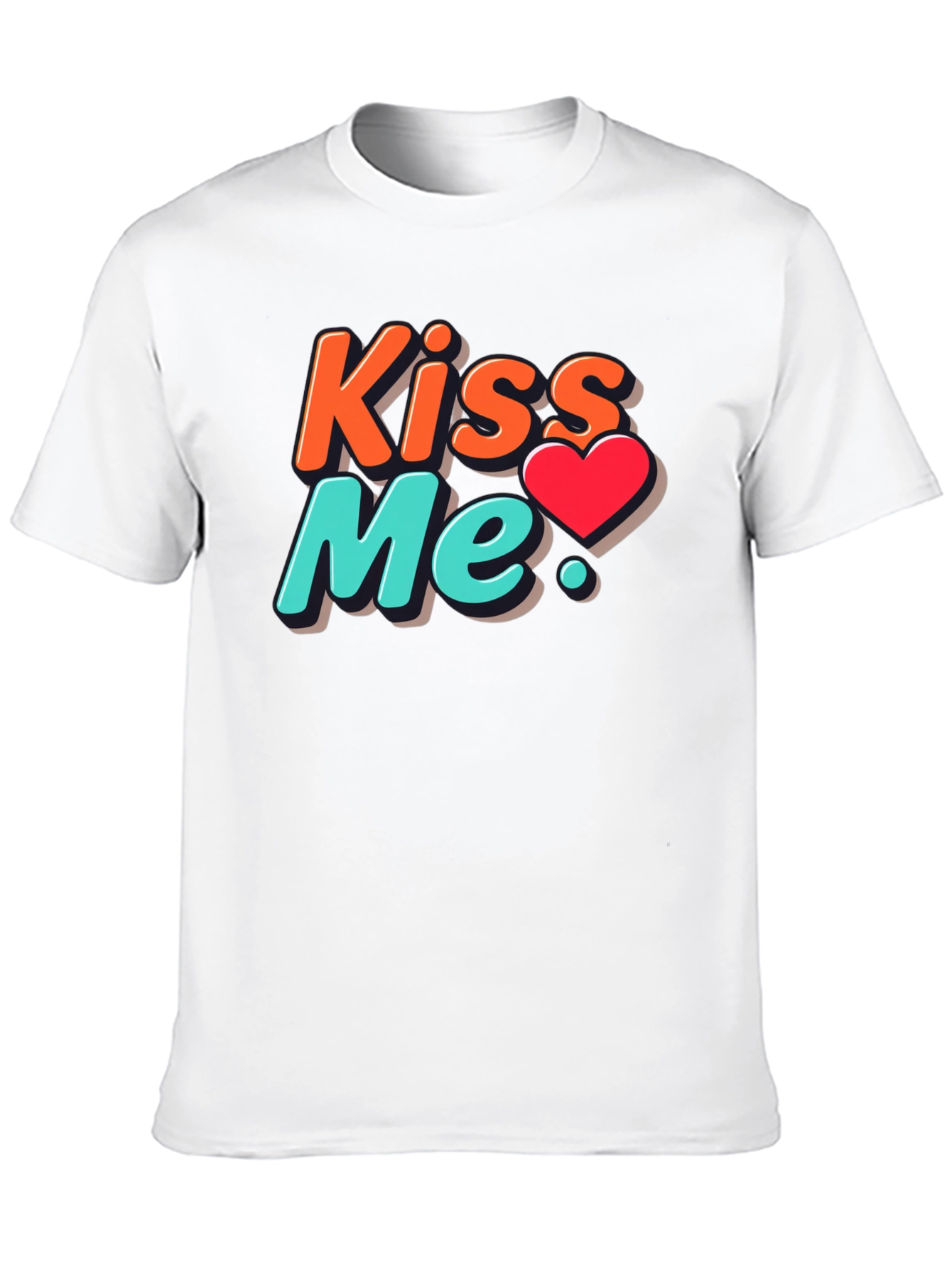 Kiss Me Graphic Tee - Trendy Valentines Day Shirt