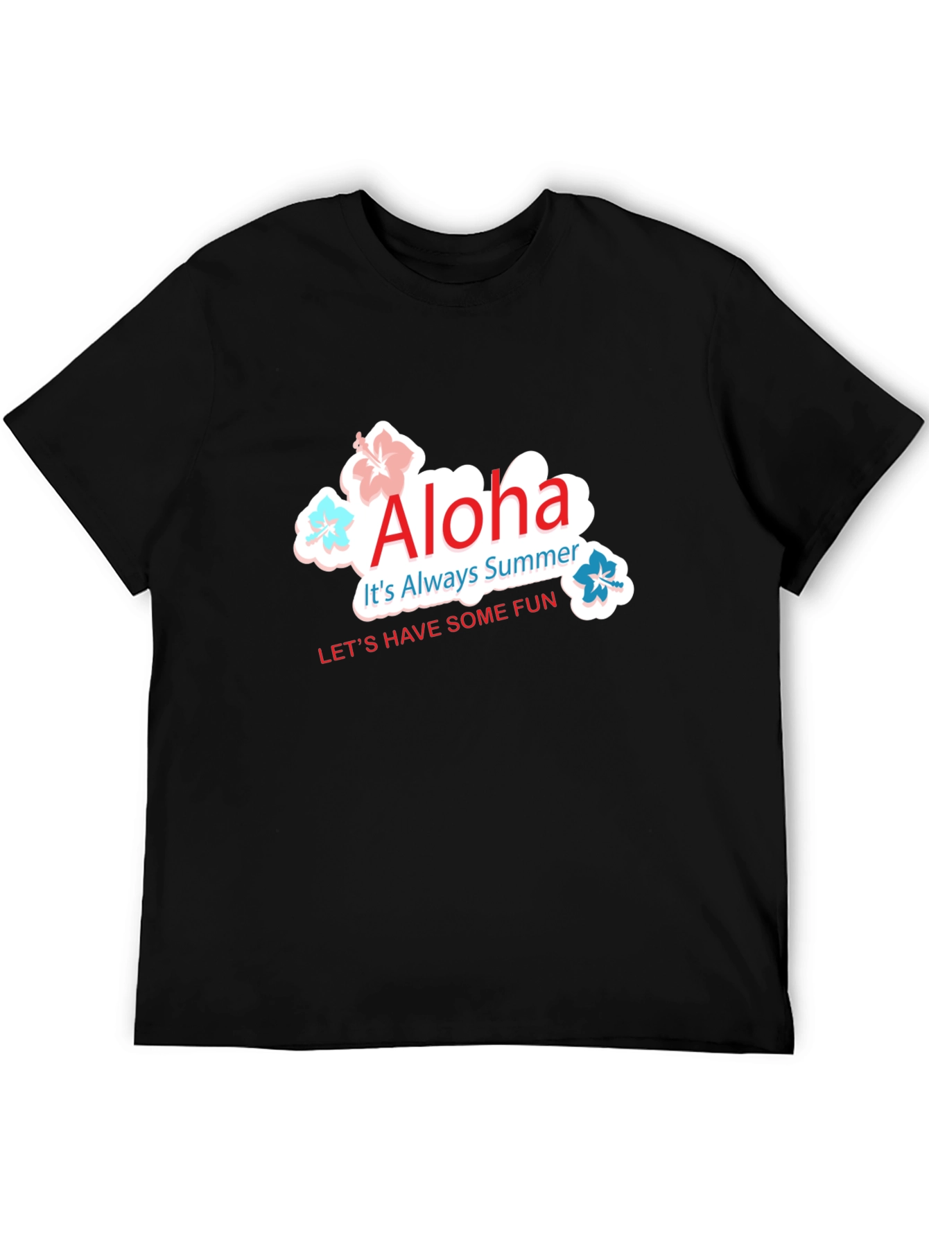Aloha Summer Black T-Shirt