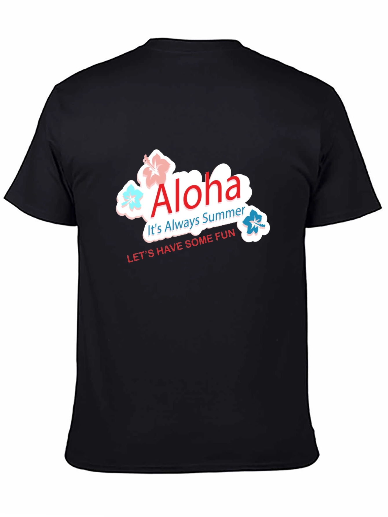Aloha Summer Black T-Shirt
