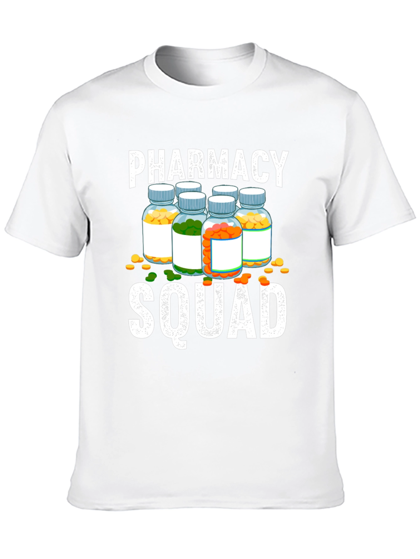 Pharmacy Squad T-Shirt - Pill Bottle Design