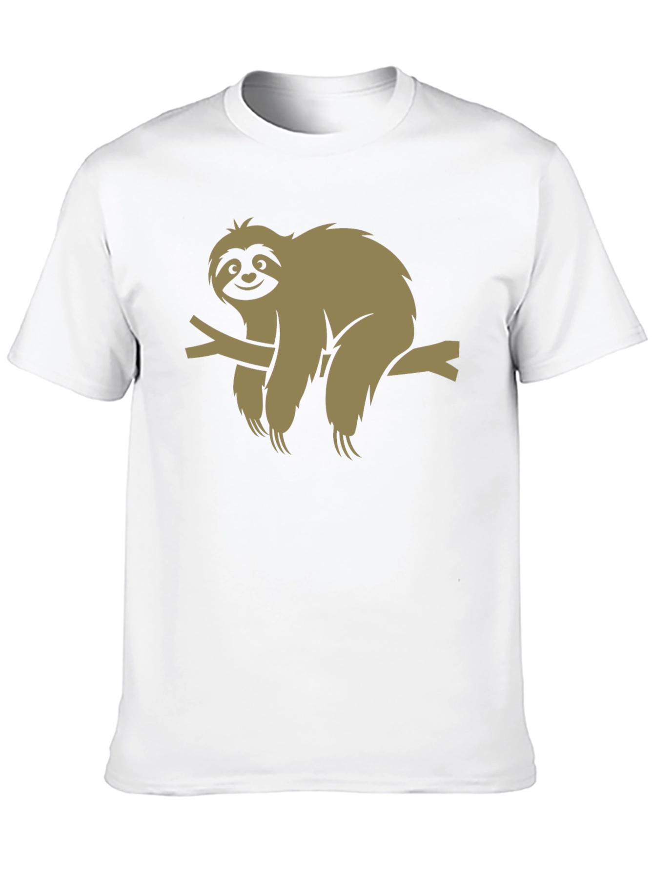 Sloth Graphic Tee - Relaxed Fit Black T-Shirt