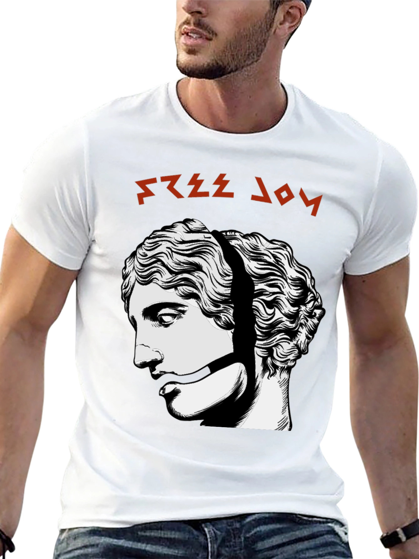 Free Joy Graphic Tee - Black Cotton Shirt