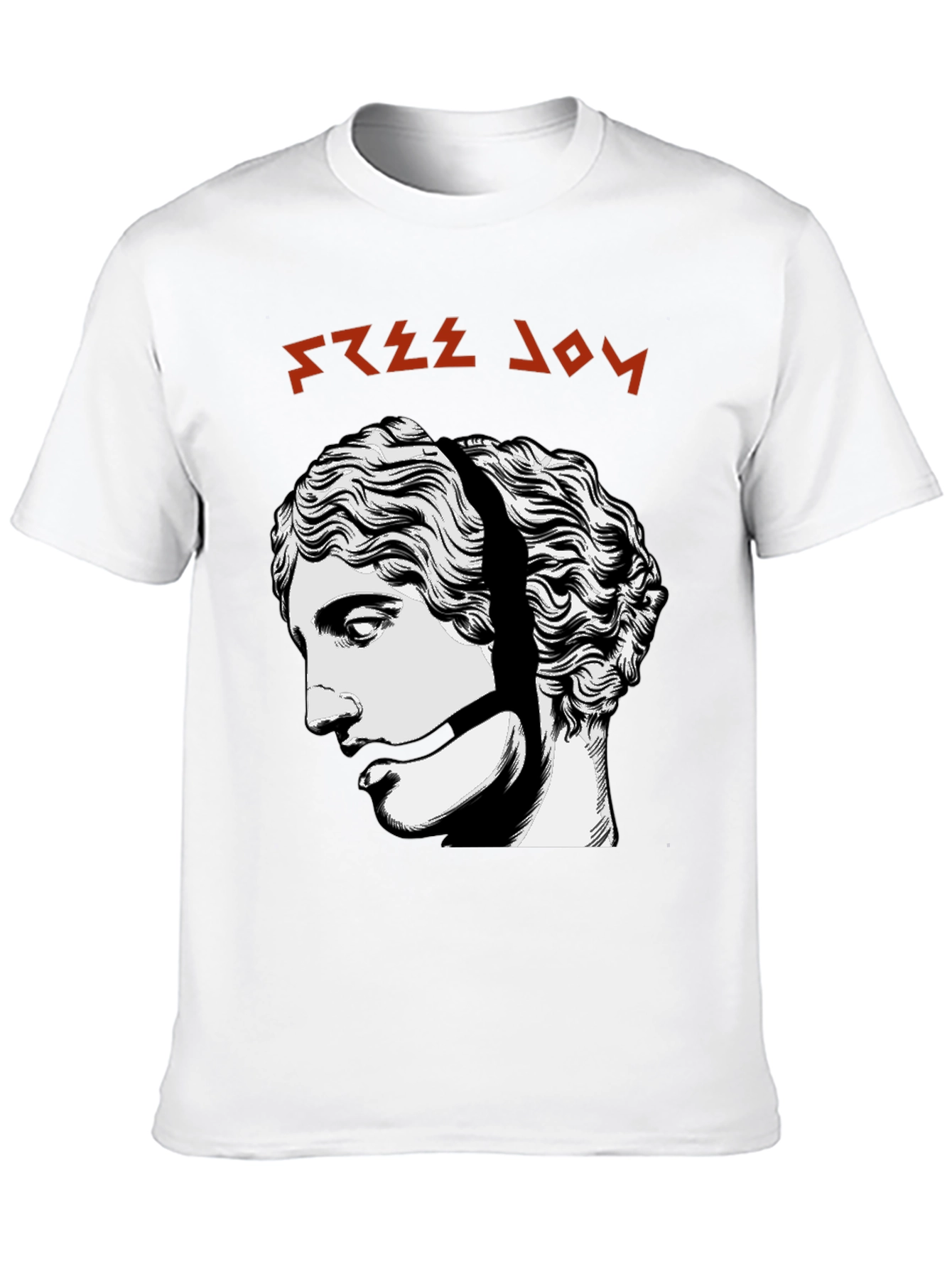 Free Joy Graphic Tee - Black Cotton Shirt