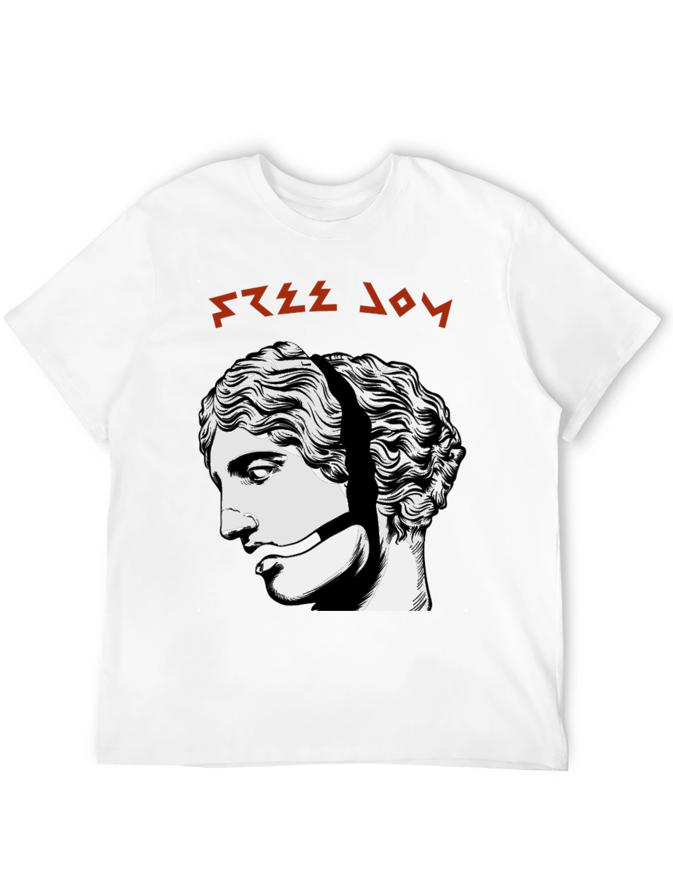 Free Joy Graphic Tee - Black Cotton Shirt