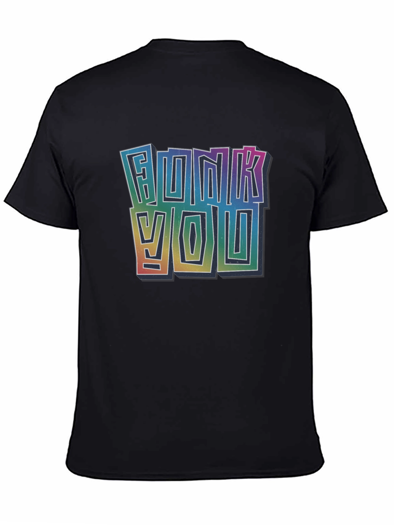 Funky You Graphic Tee - Vibrant Rainbow Print