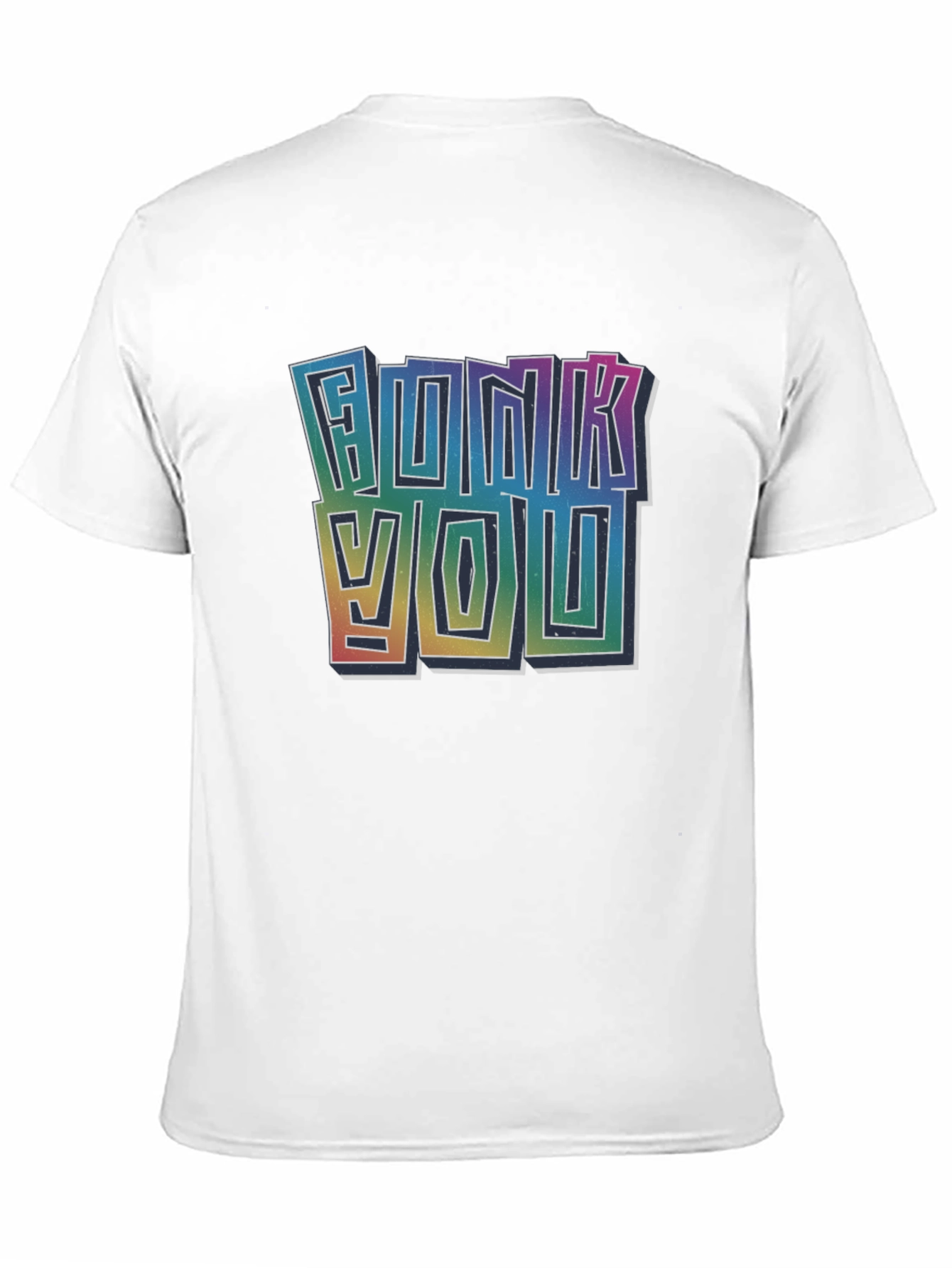 Funky You Graphic Tee - Vibrant Rainbow Print
