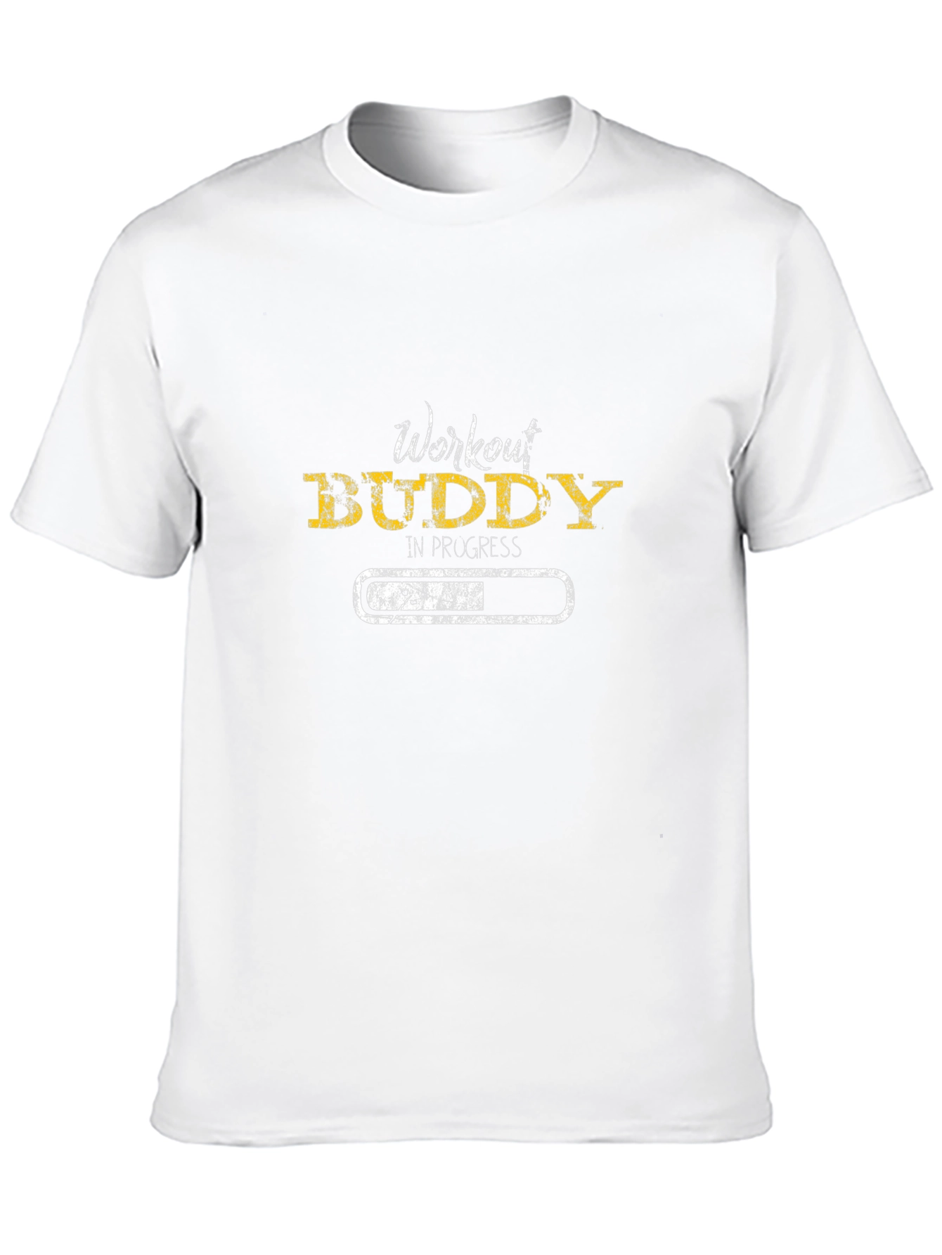 Workout Buddy in Progress Black T-Shirt