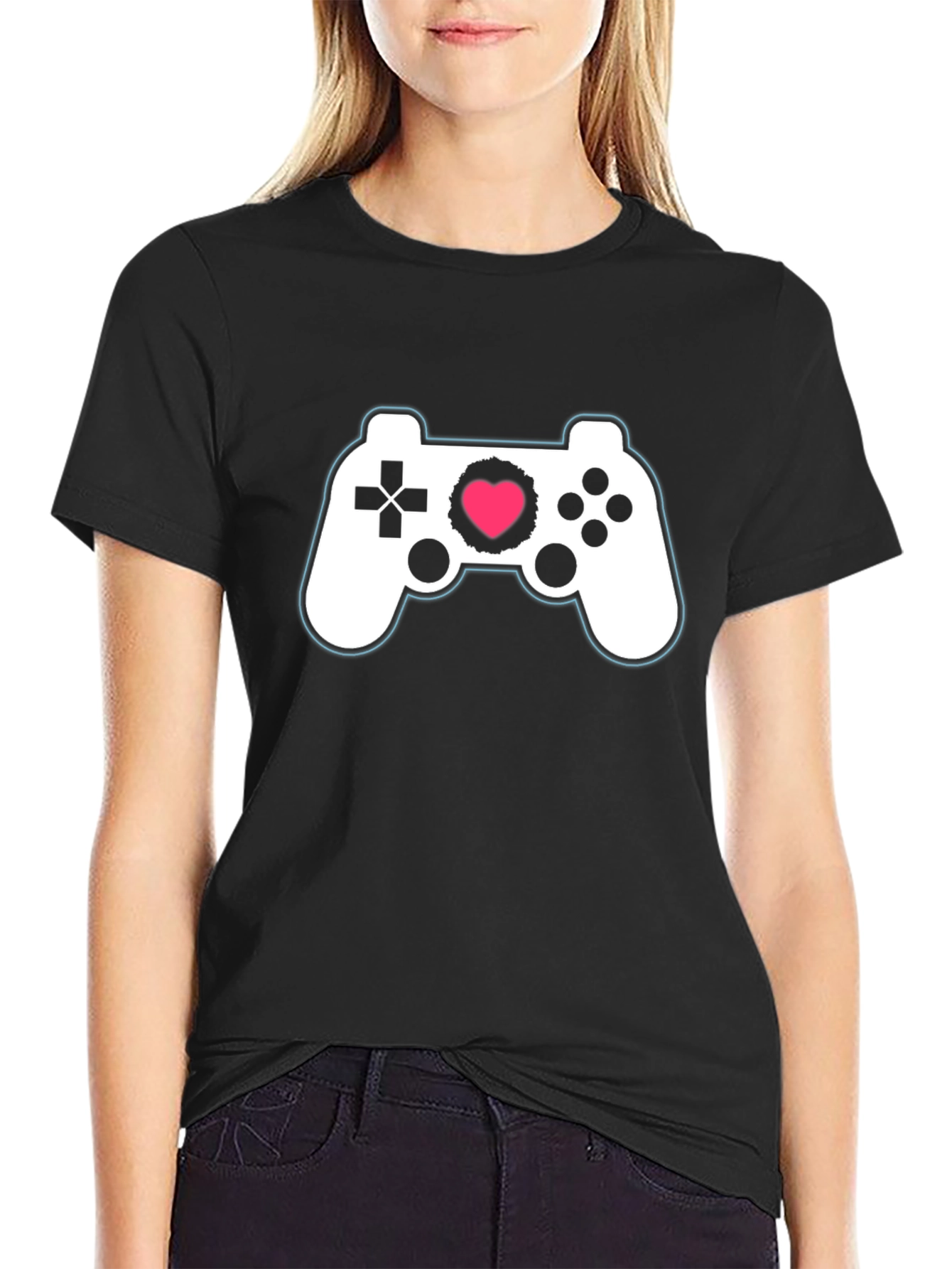 Gamer Heart T-Shirt - Love Gaming Style