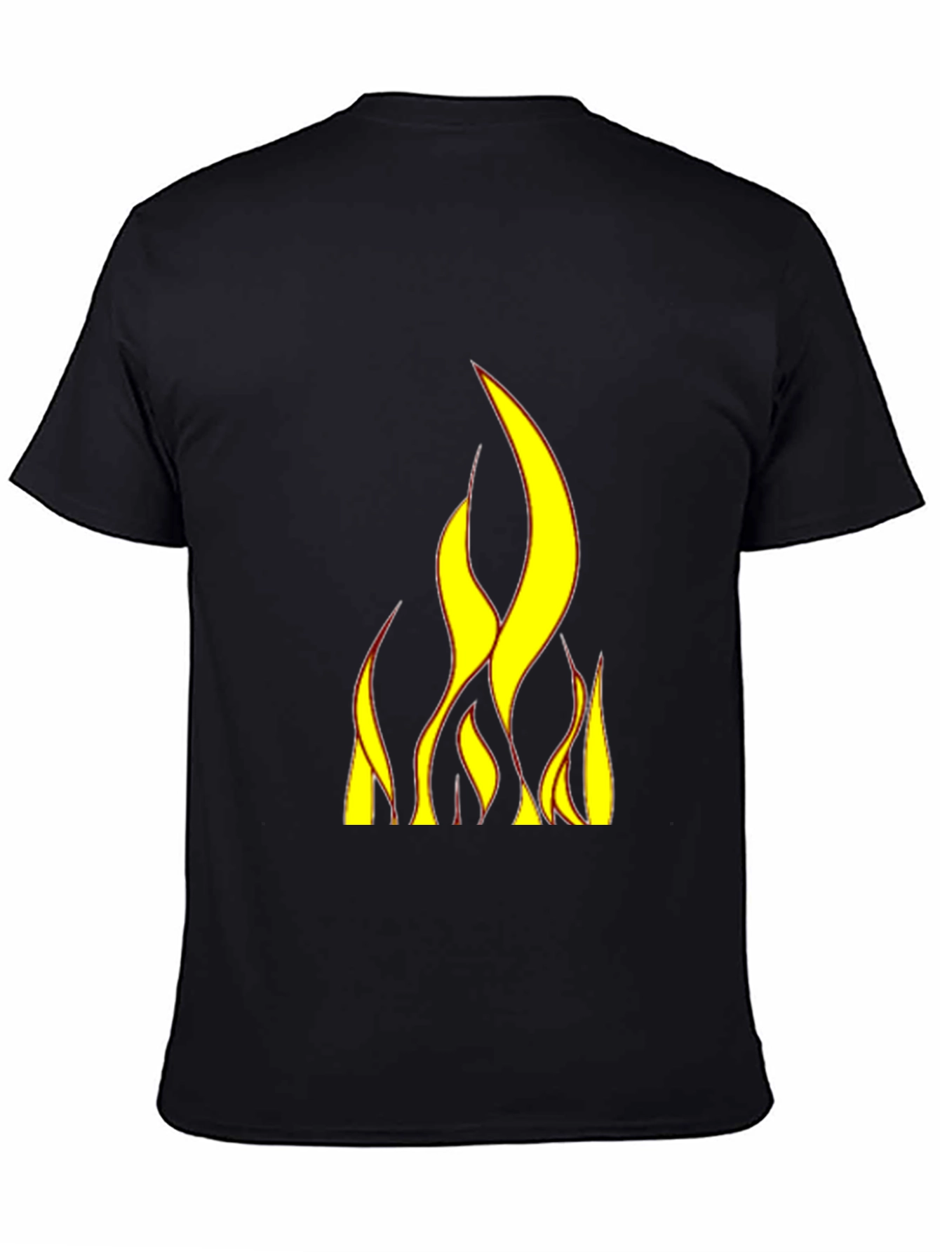Fiery Flames Black T-Shirt