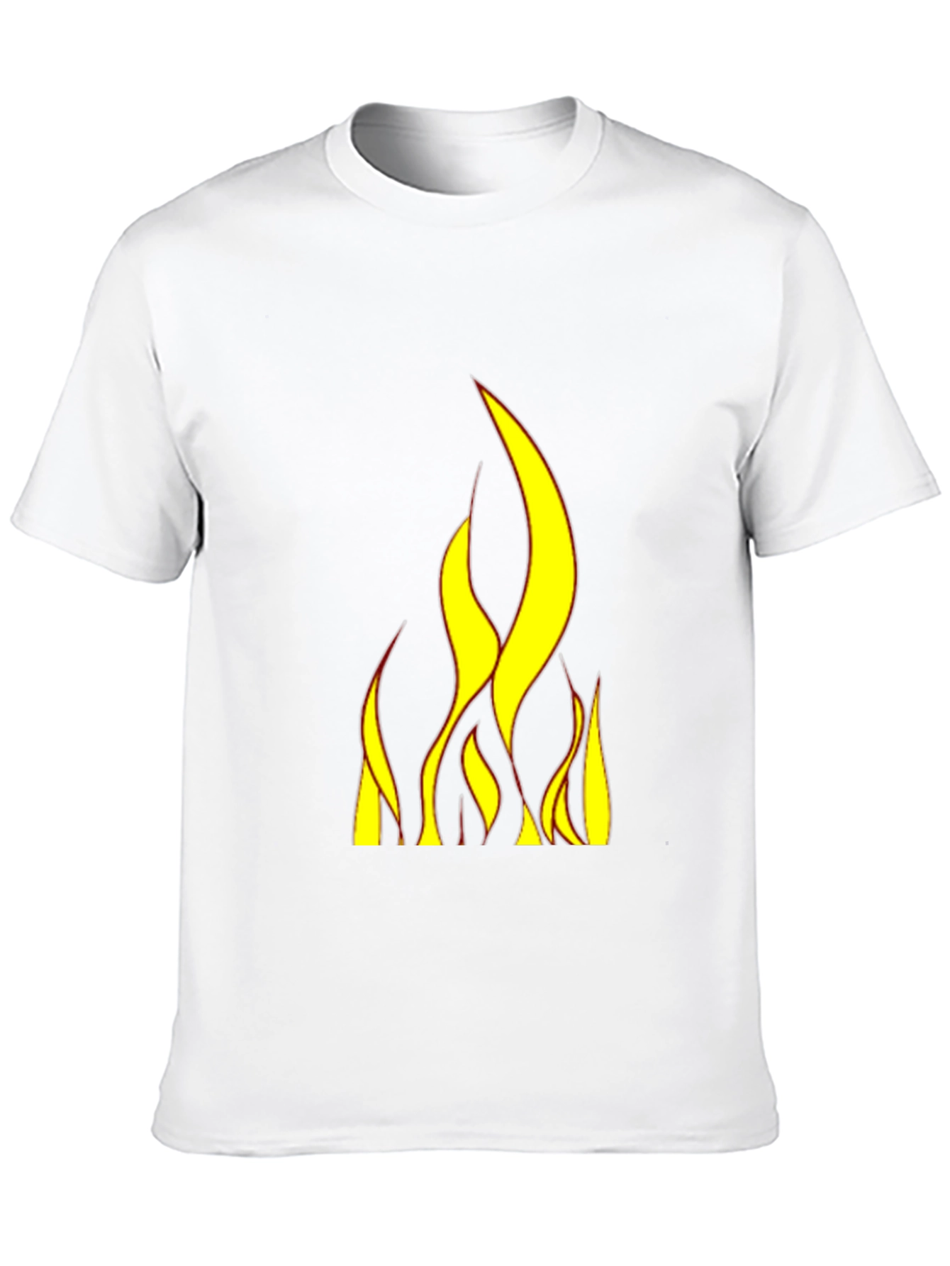 Fiery Flames Black T-Shirt