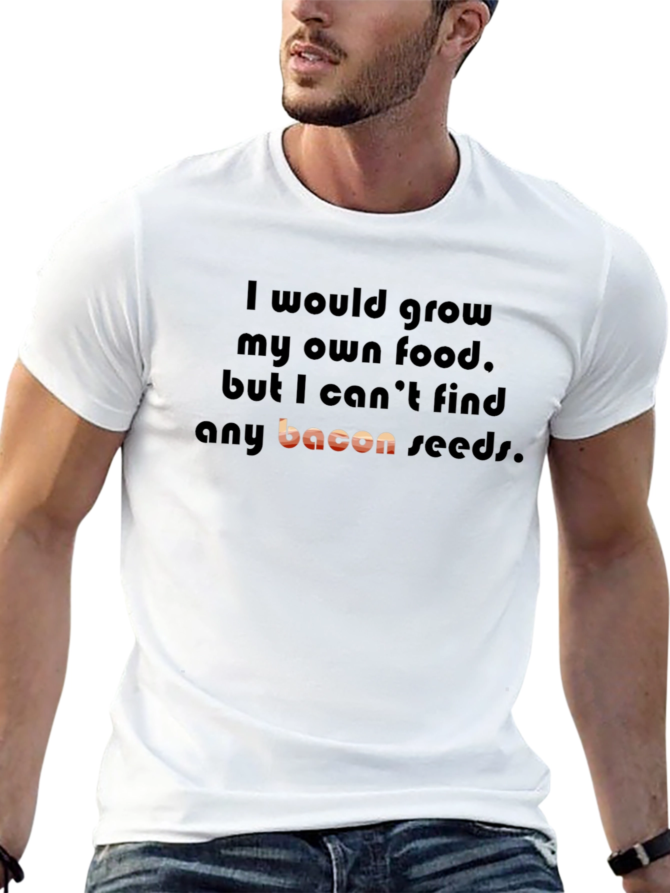Funny Bacon Seeds Graphic T-Shirt