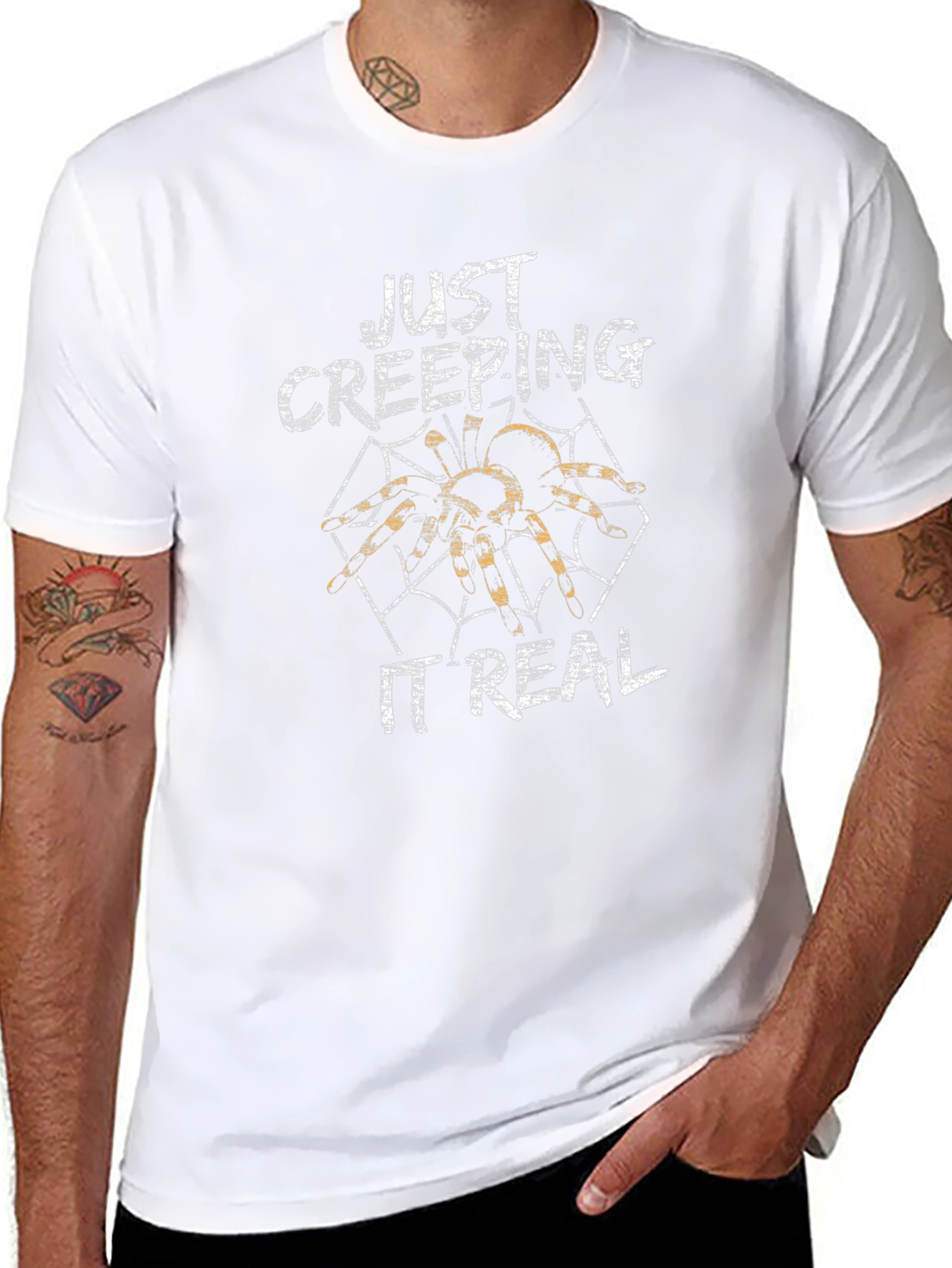 Just Creeping It Real Spider Graphic Tee