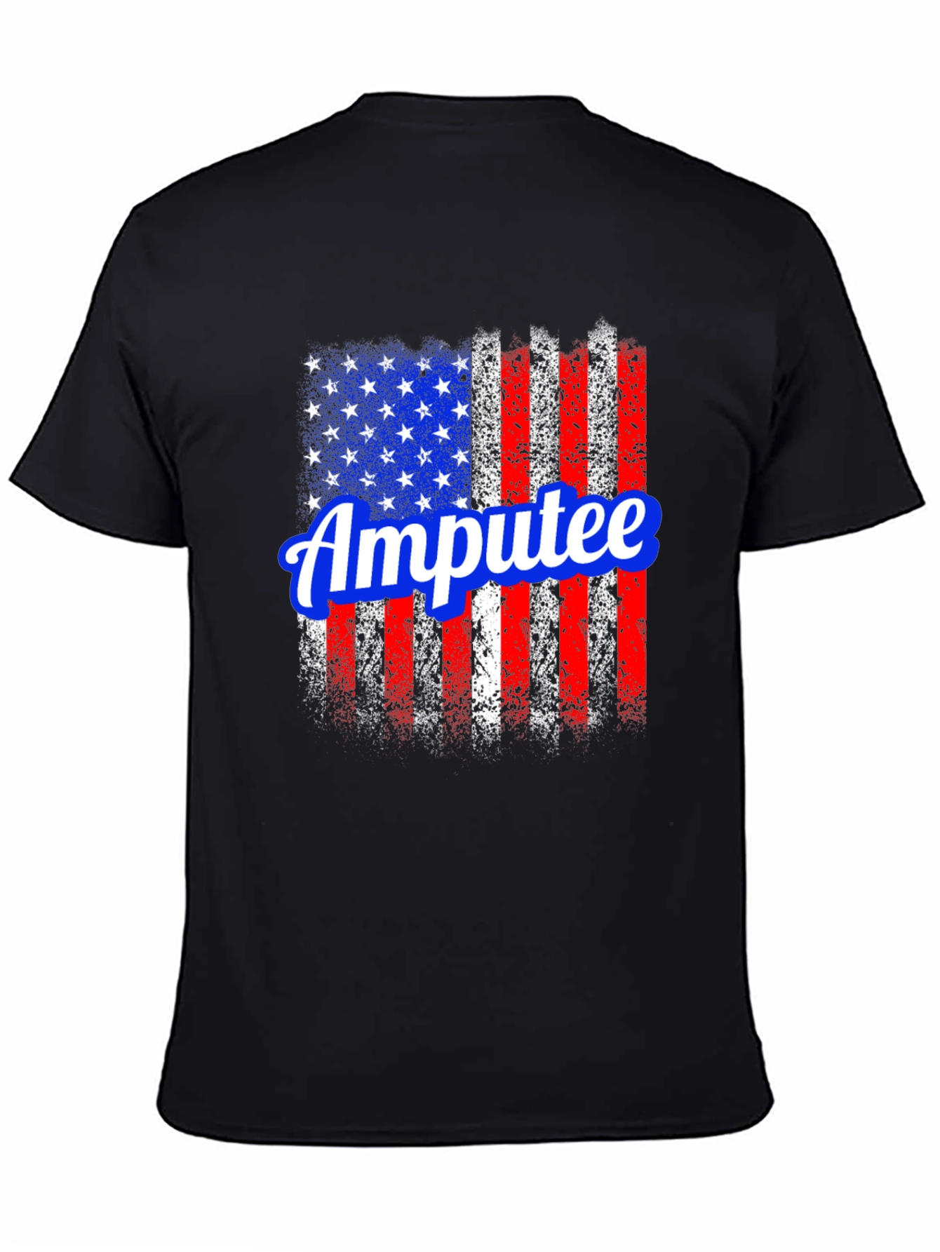 Amputee American Flag Graphic T-Shirt