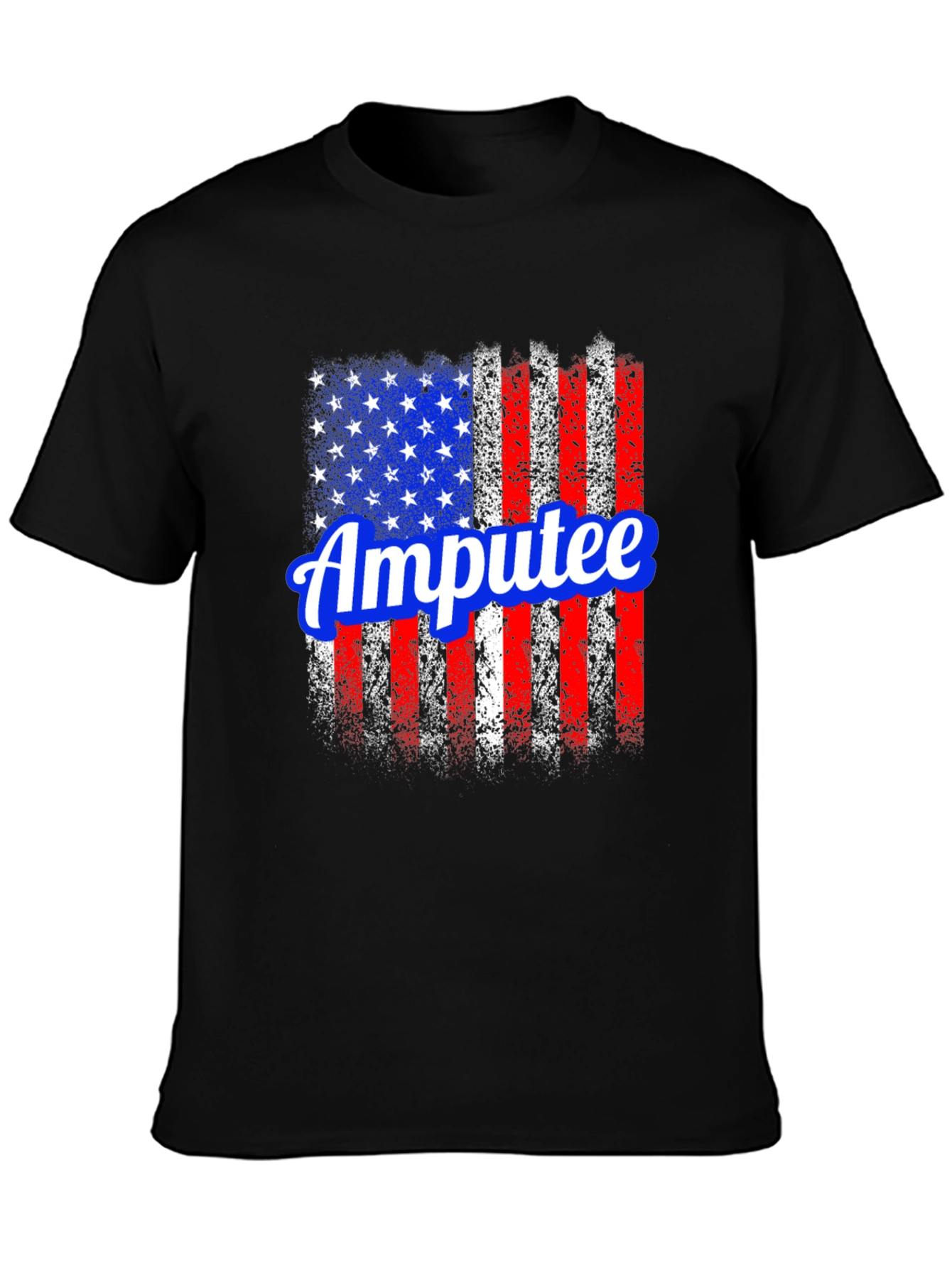 Amputee American Flag Graphic T-Shirt