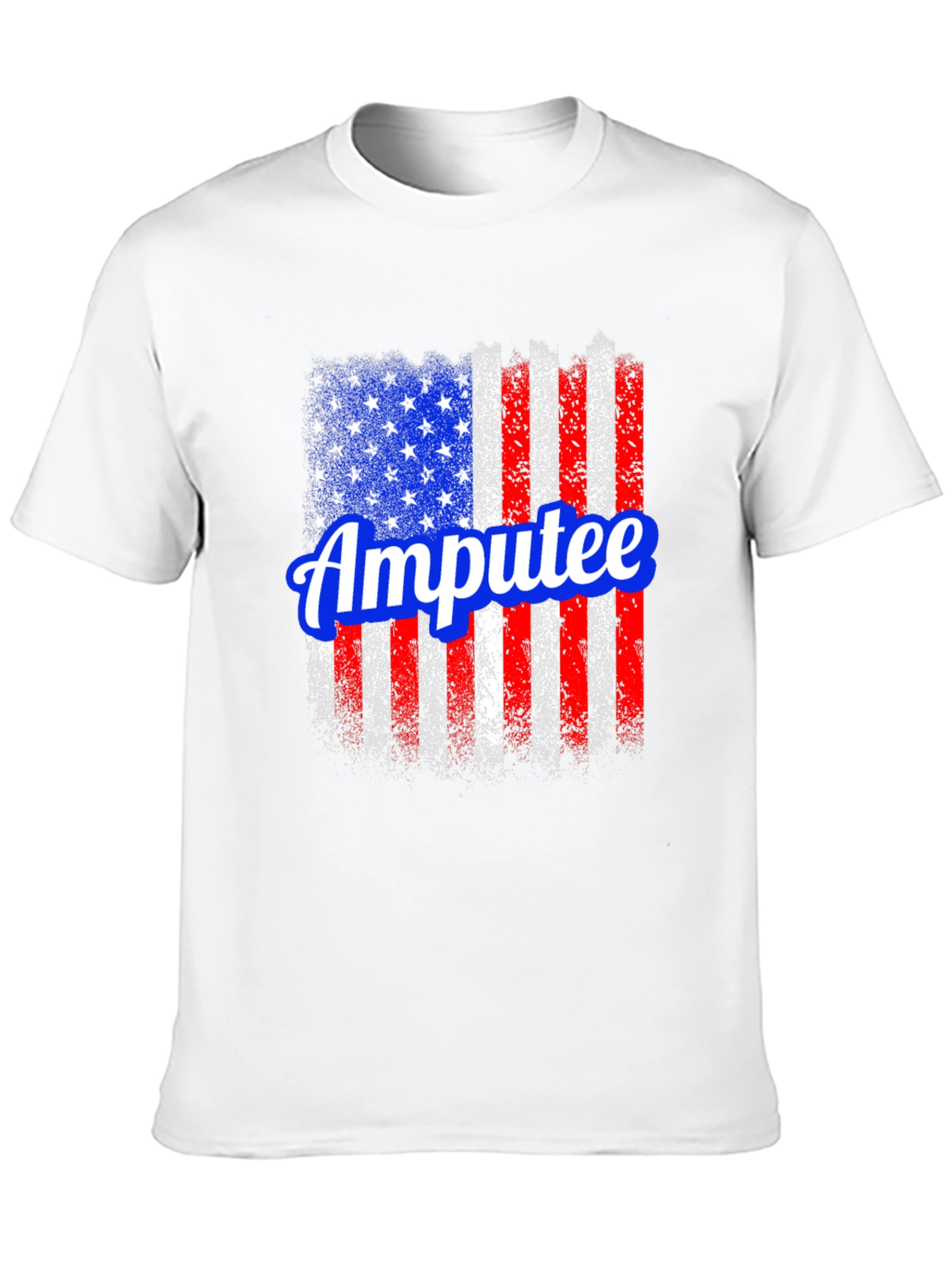 Amputee American Flag Graphic T-Shirt