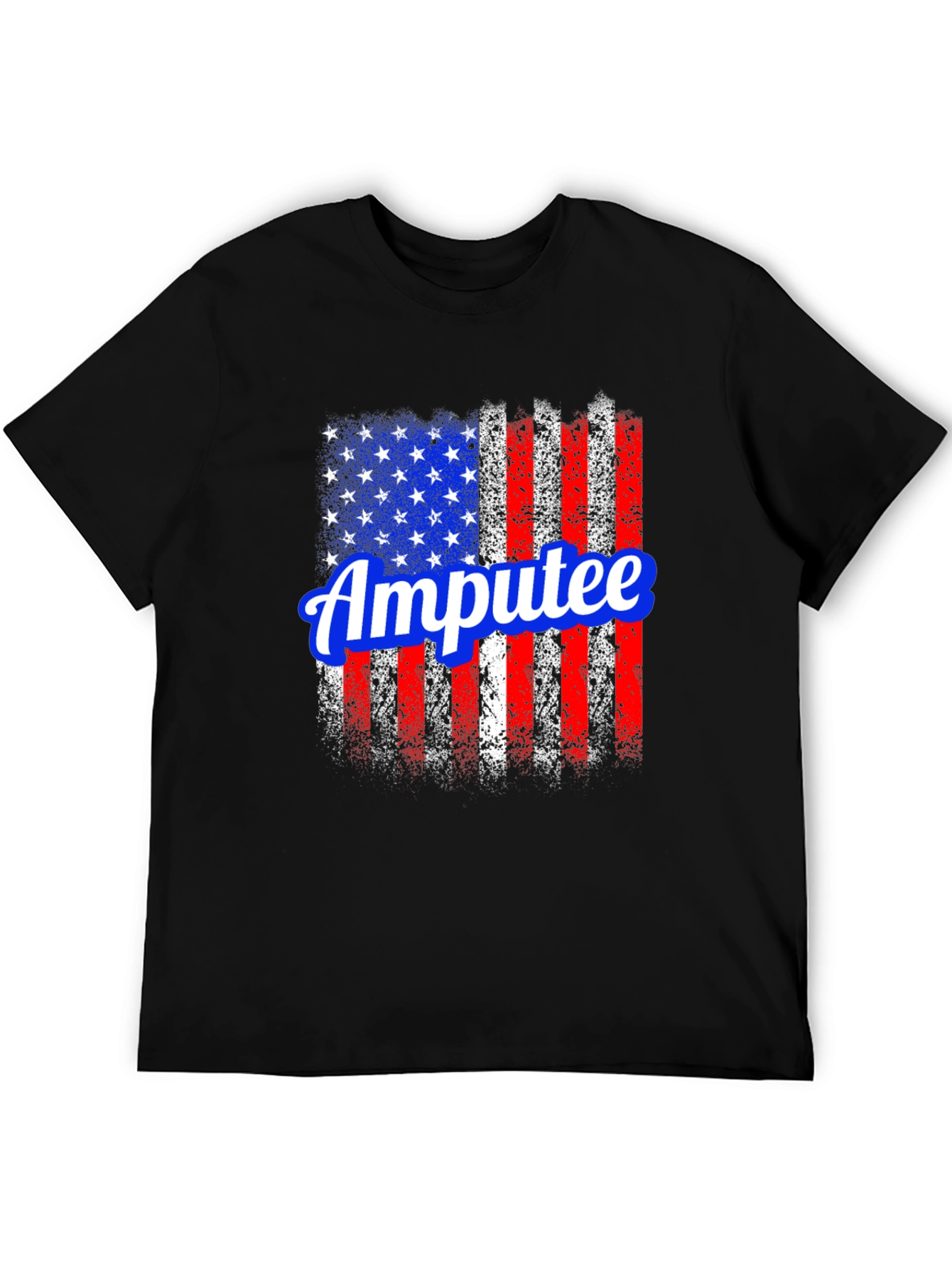 Amputee American Flag Graphic T-Shirt
