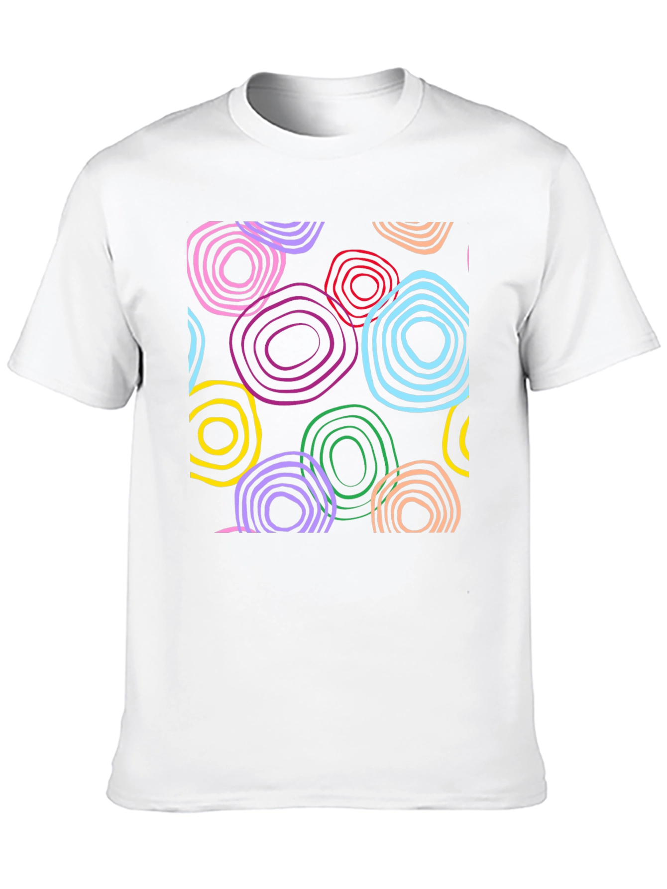 Funky Rings Graphic Black T-Shirt
