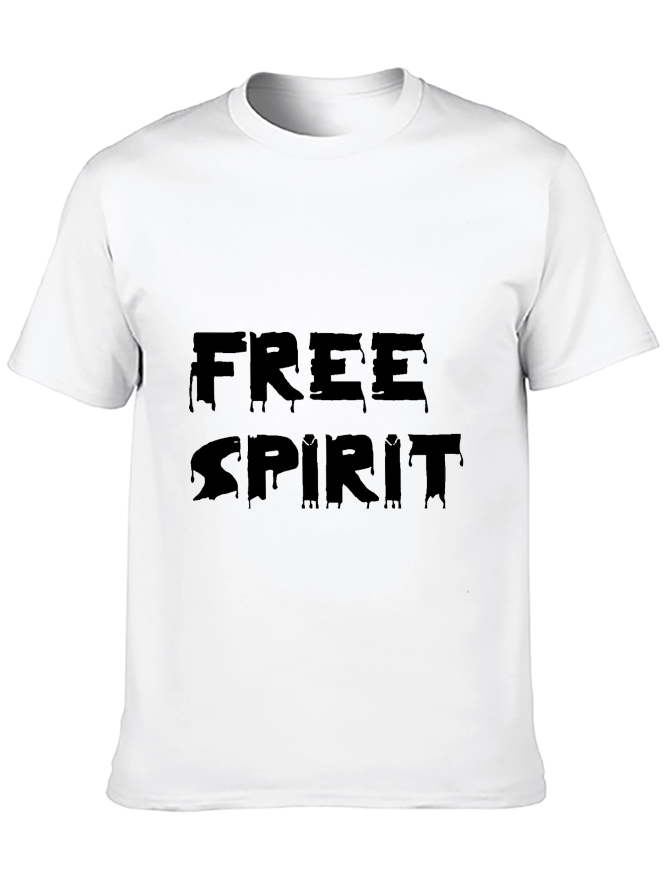 Free Spirit Black T-Shirt - Mens Casual Wear
