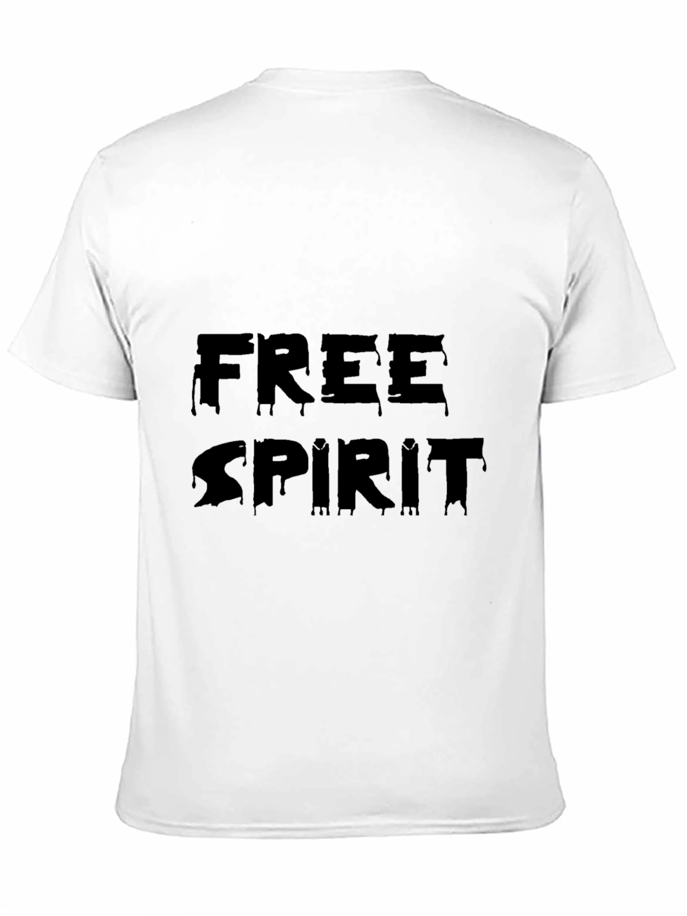 Free Spirit Black T-Shirt - Mens Casual Wear