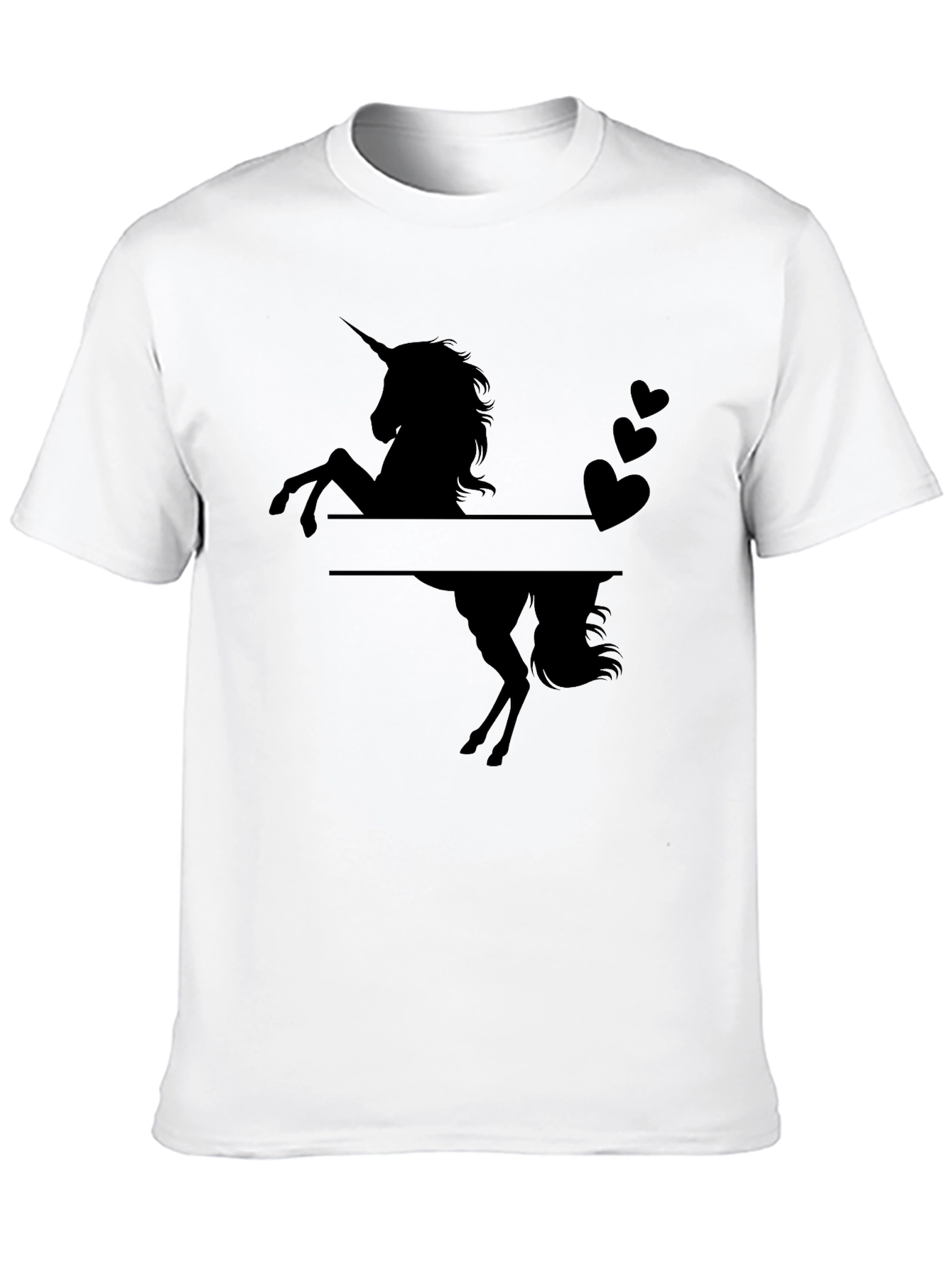 Unicorn Silhouette Black T-Shirt