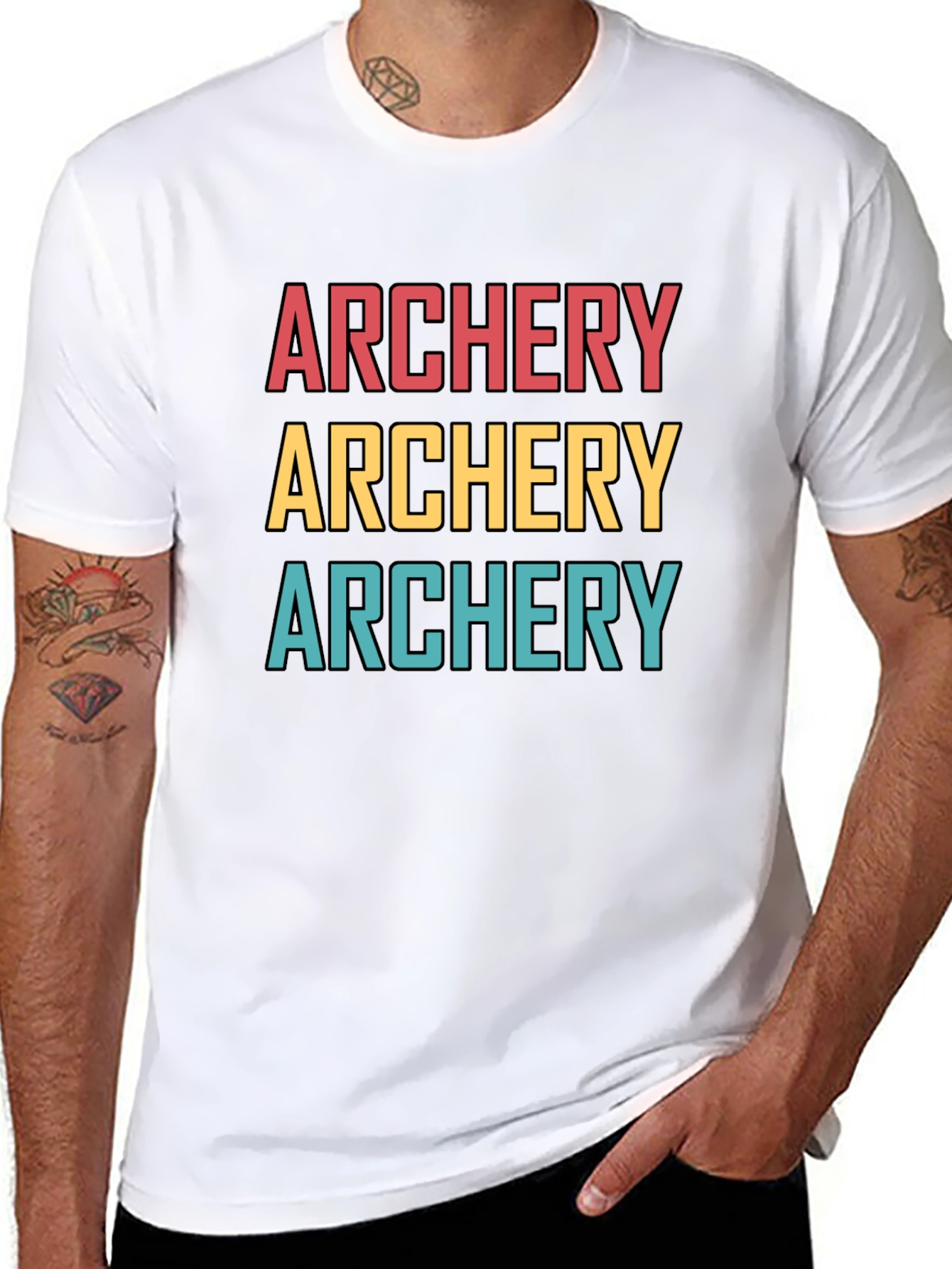 Archery Graphic Tee - Retro Style