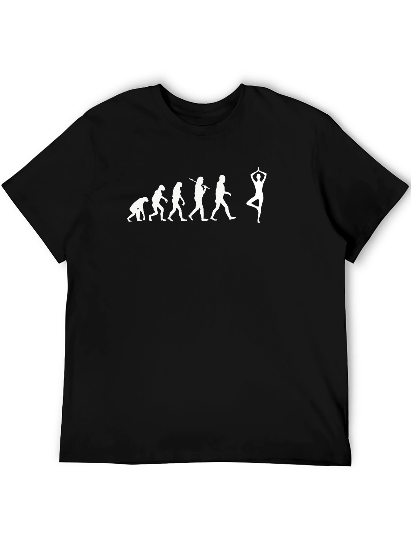 Evolution to Yoga T-Shirt - Black Cotton Tee