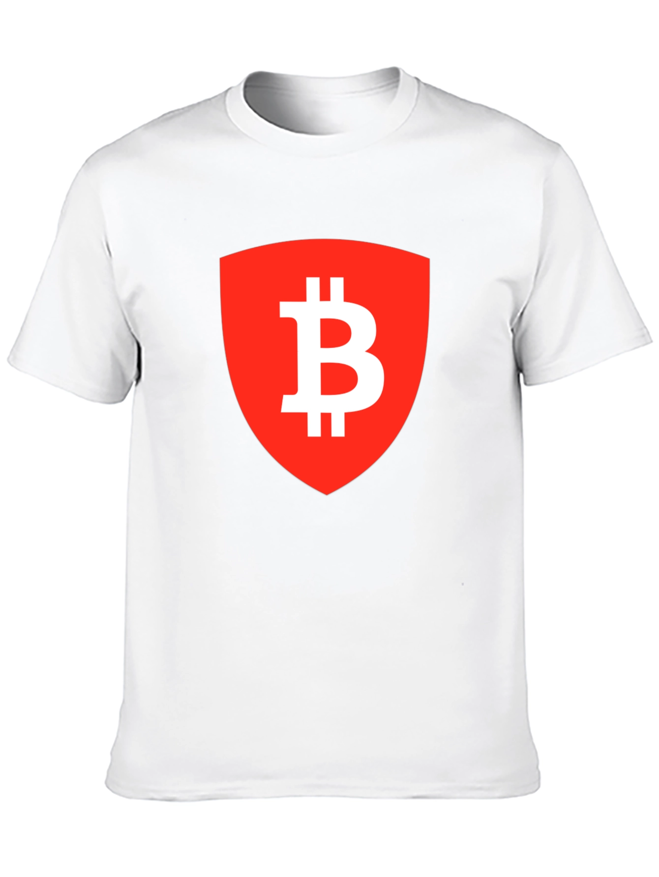 Bitcoin Shield Graphic Tee - Crypto Enthusiast T-Shirt