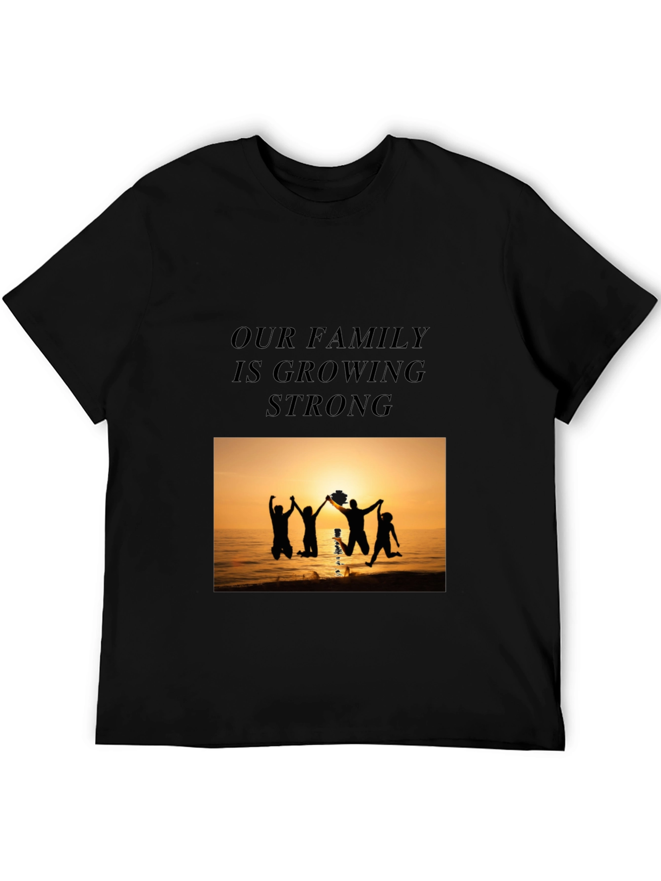 Family Strength Graphic Tee - Black