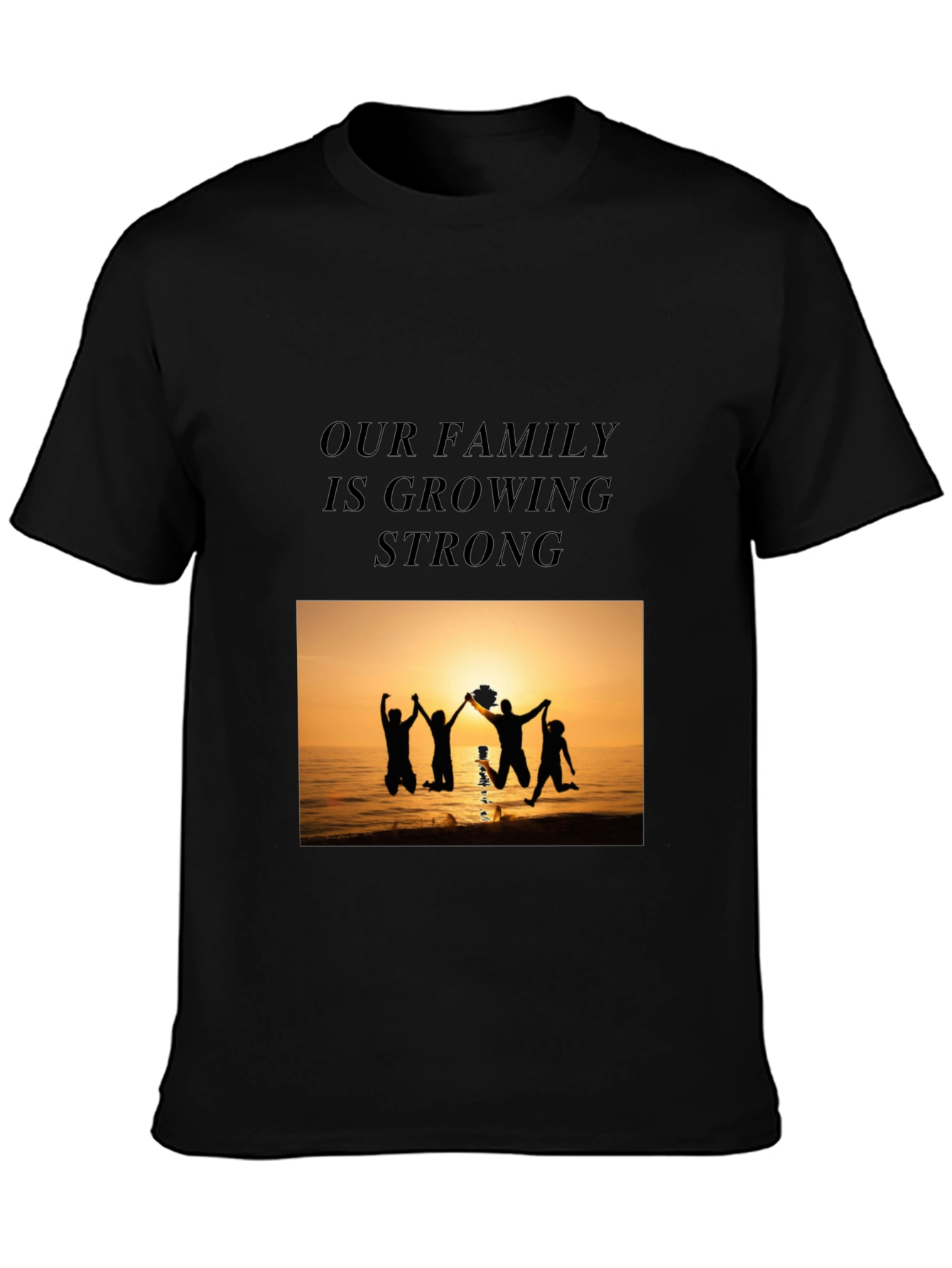 Family Strength Graphic Tee - Black