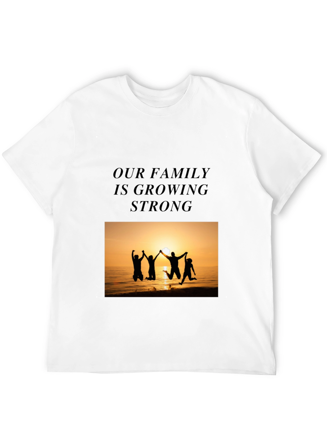 Family Strength Graphic Tee - Black