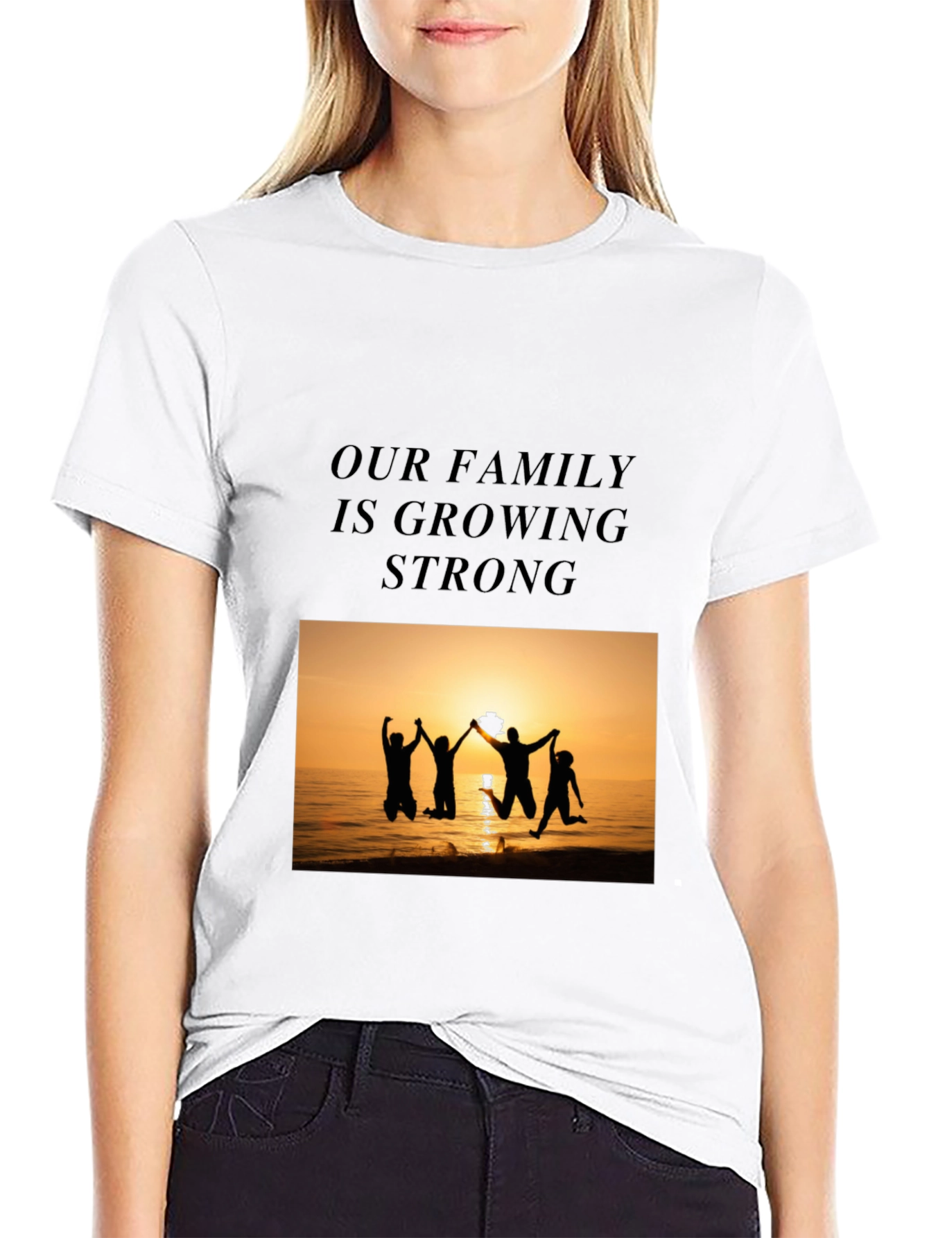 Family Strength Graphic Tee - Black