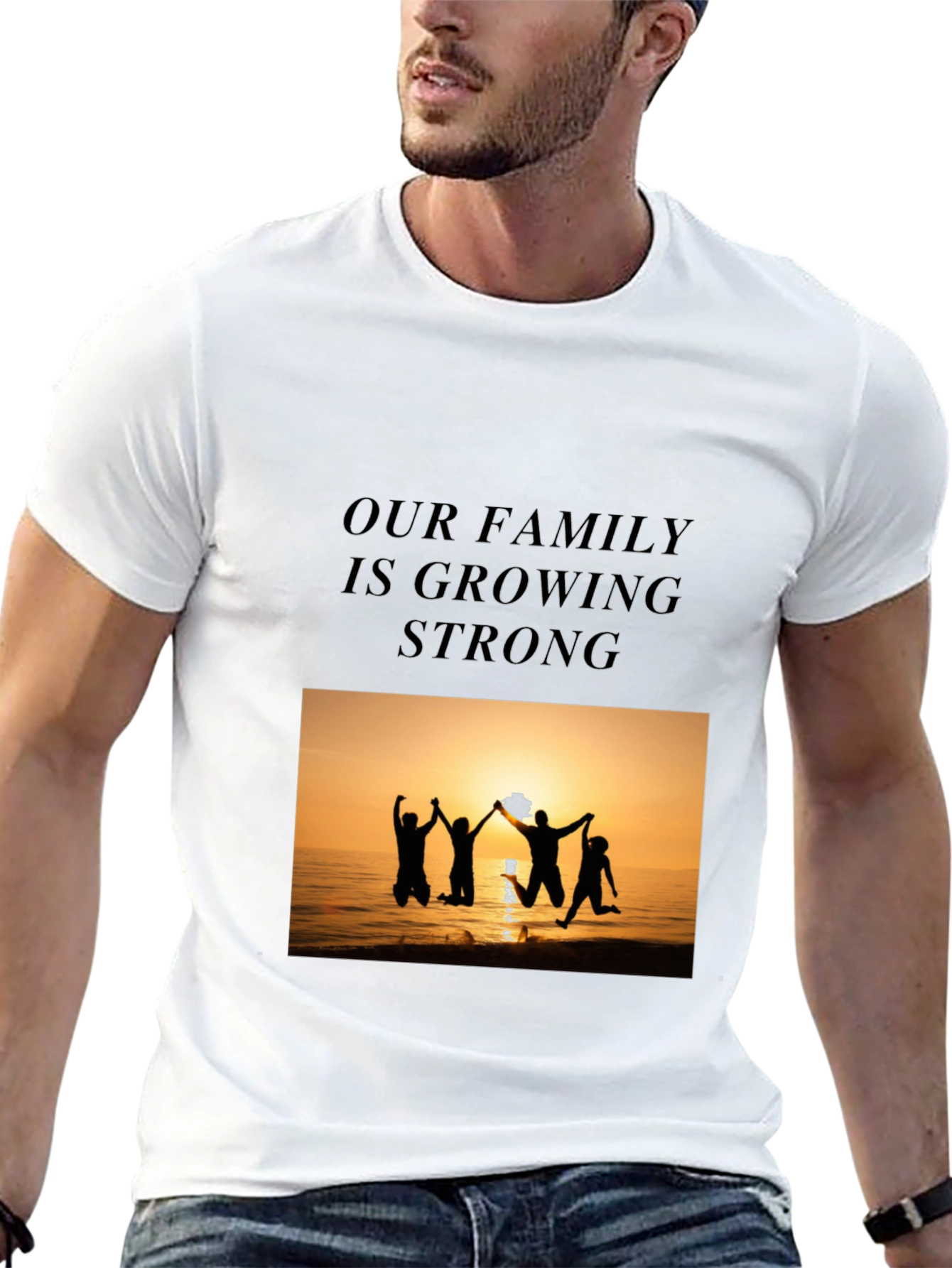 Family Strength Graphic Tee - Black