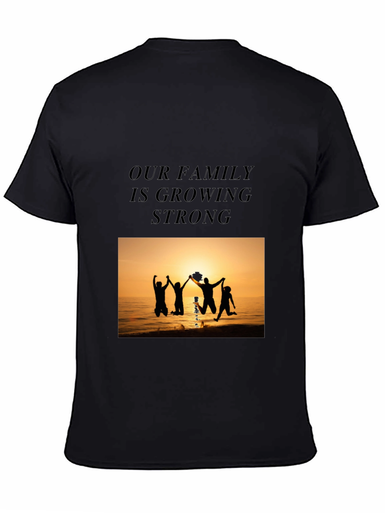 Family Strength Graphic Tee - Black
